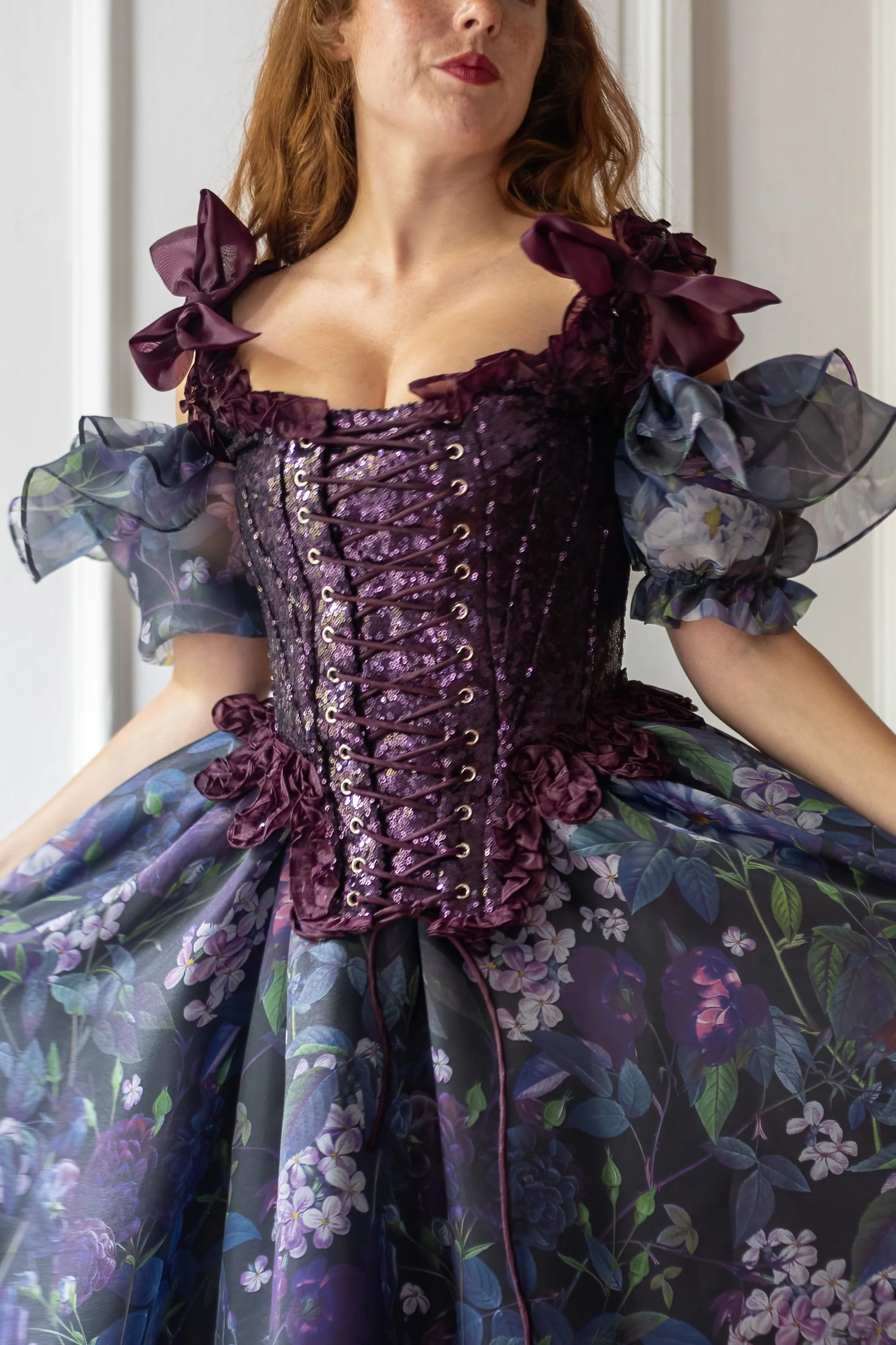 Amethyst Pompadour Corset - Image 4