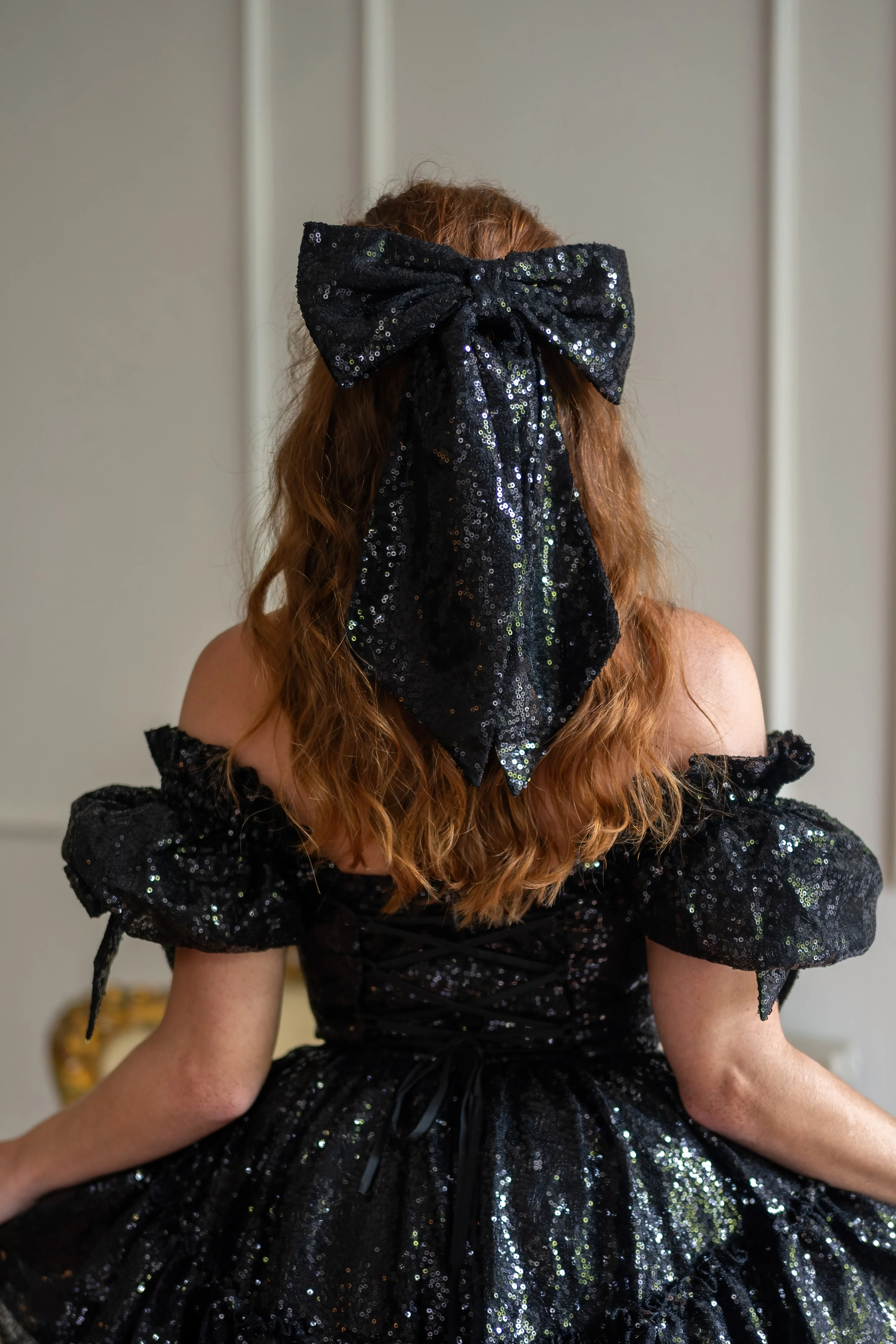 Black Pearl Fable Hairbow