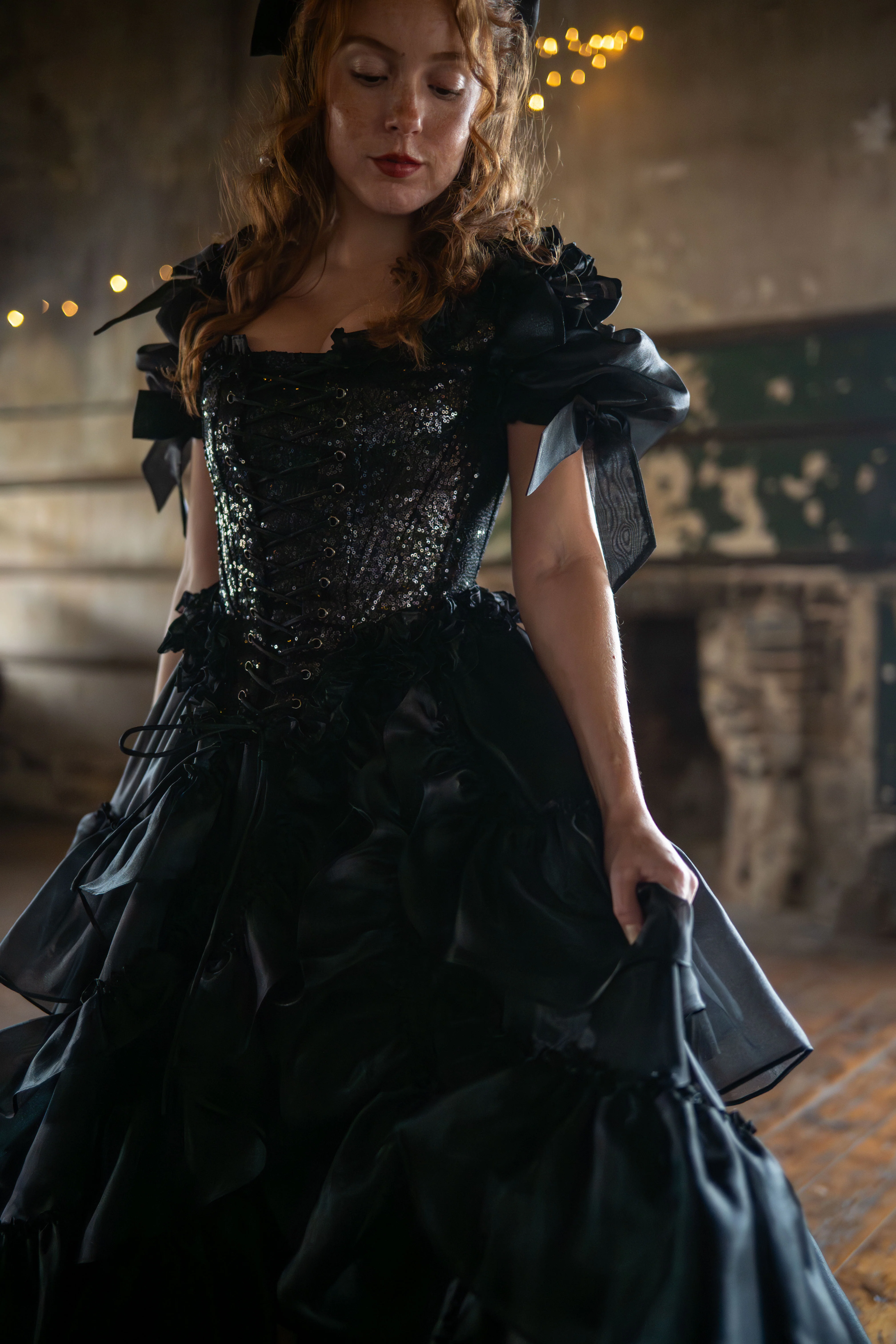 Black Pearl Pompadour Corset - Image 4