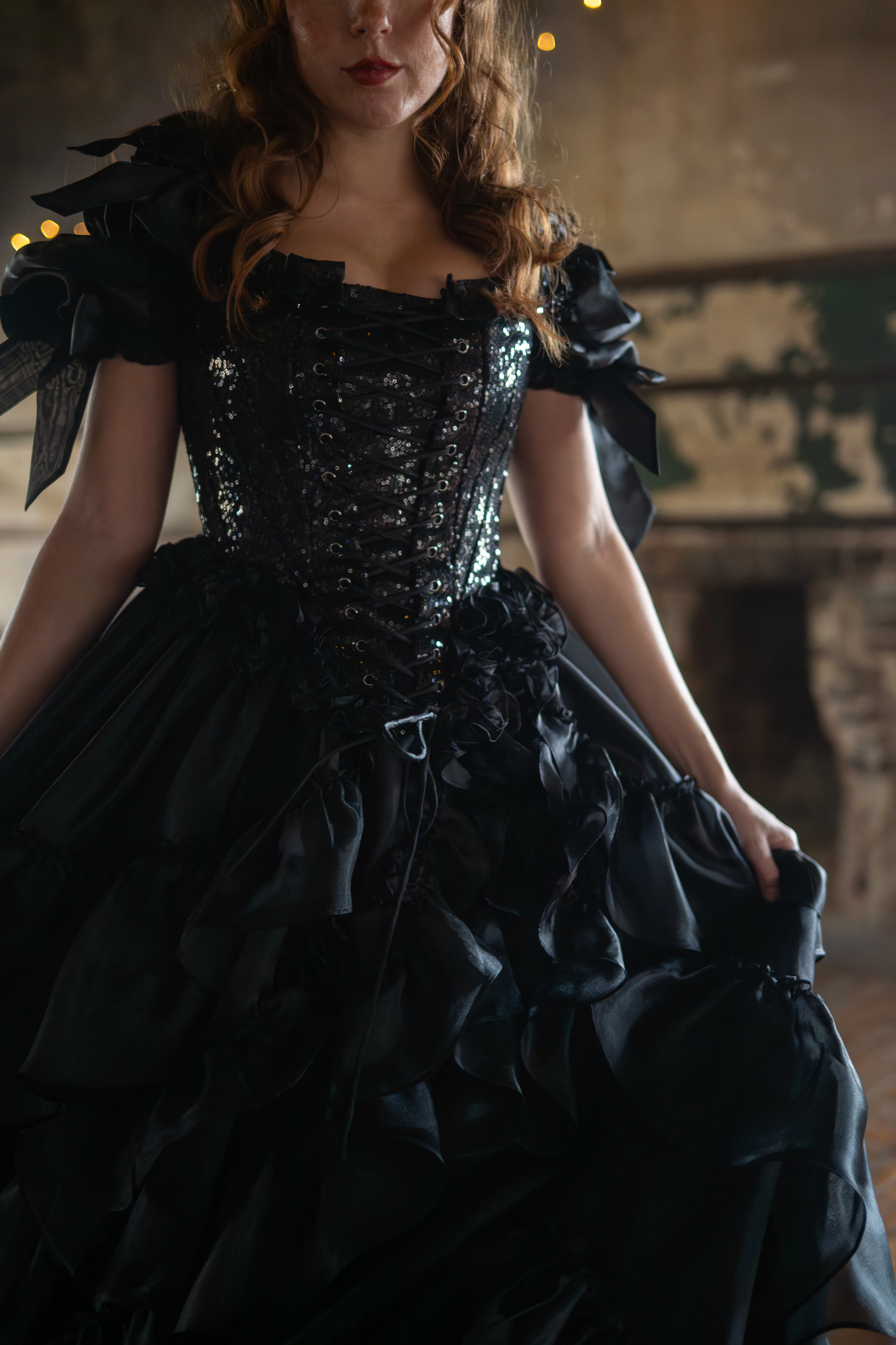 Black Pearl Pompadour Corset - Image 5