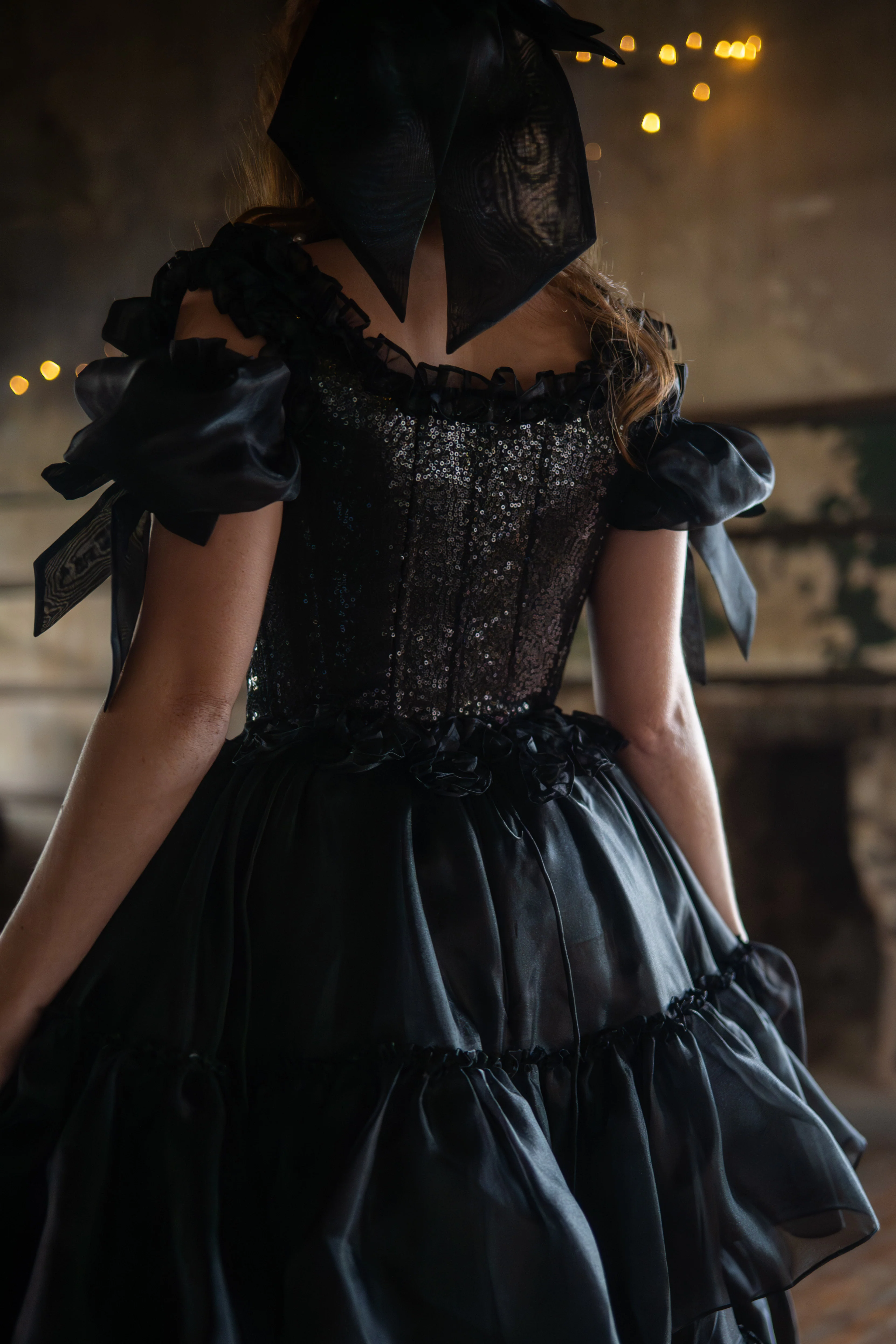 Black Pearl Pompadour Corset - Image 6