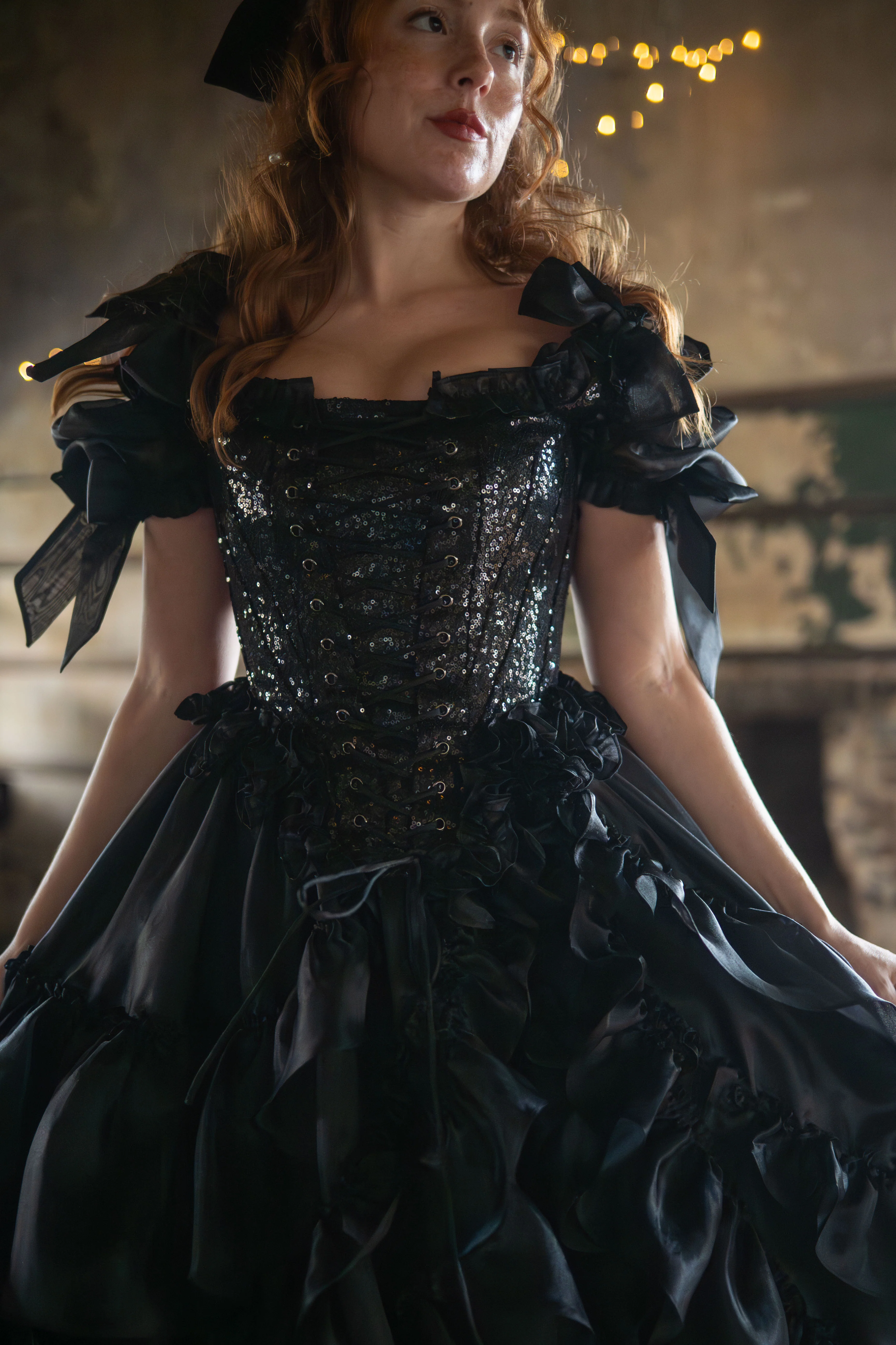 Black Pearl Pompadour Corset - Image 9