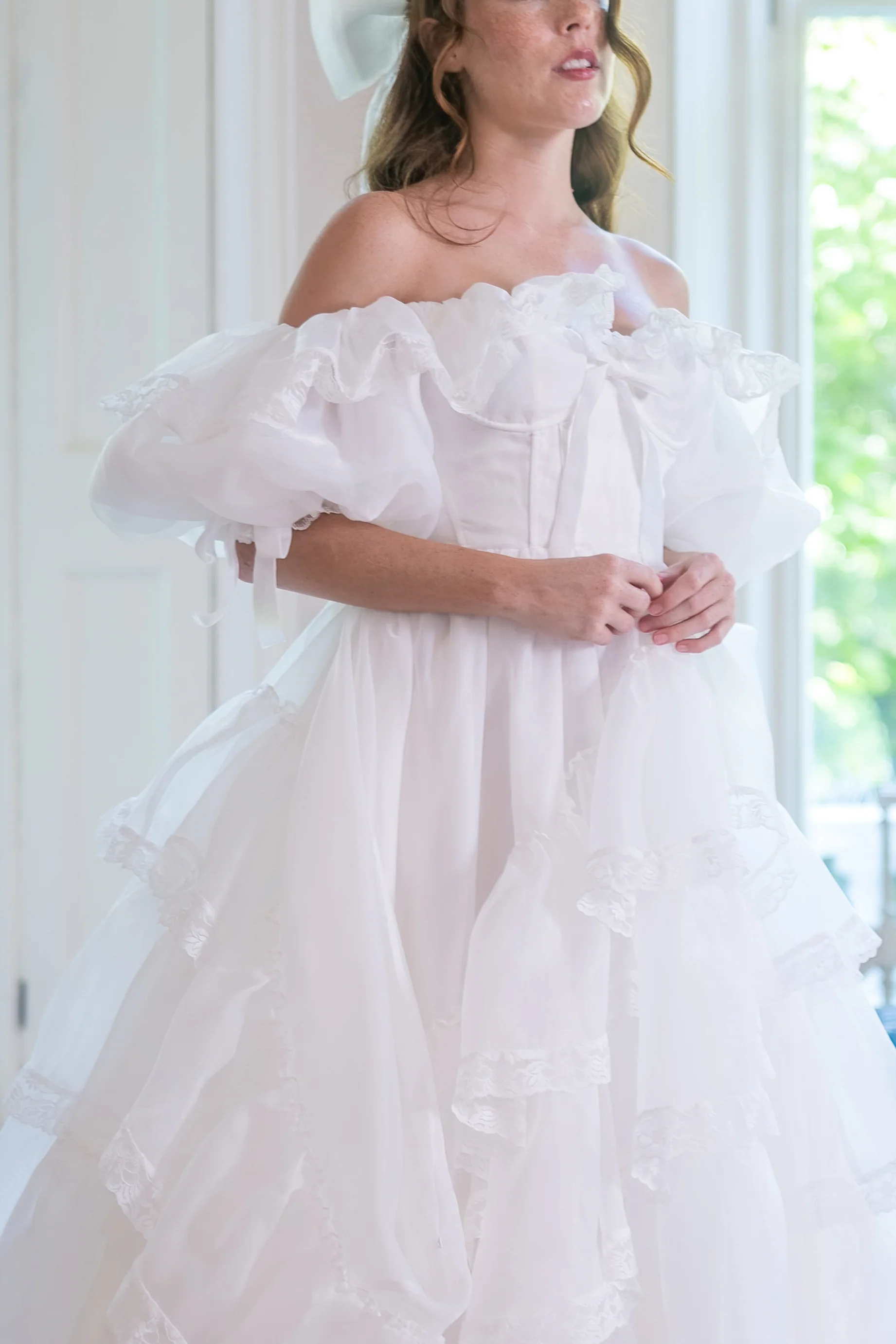 Créme Chantilly Ingénue Gown - Image 27