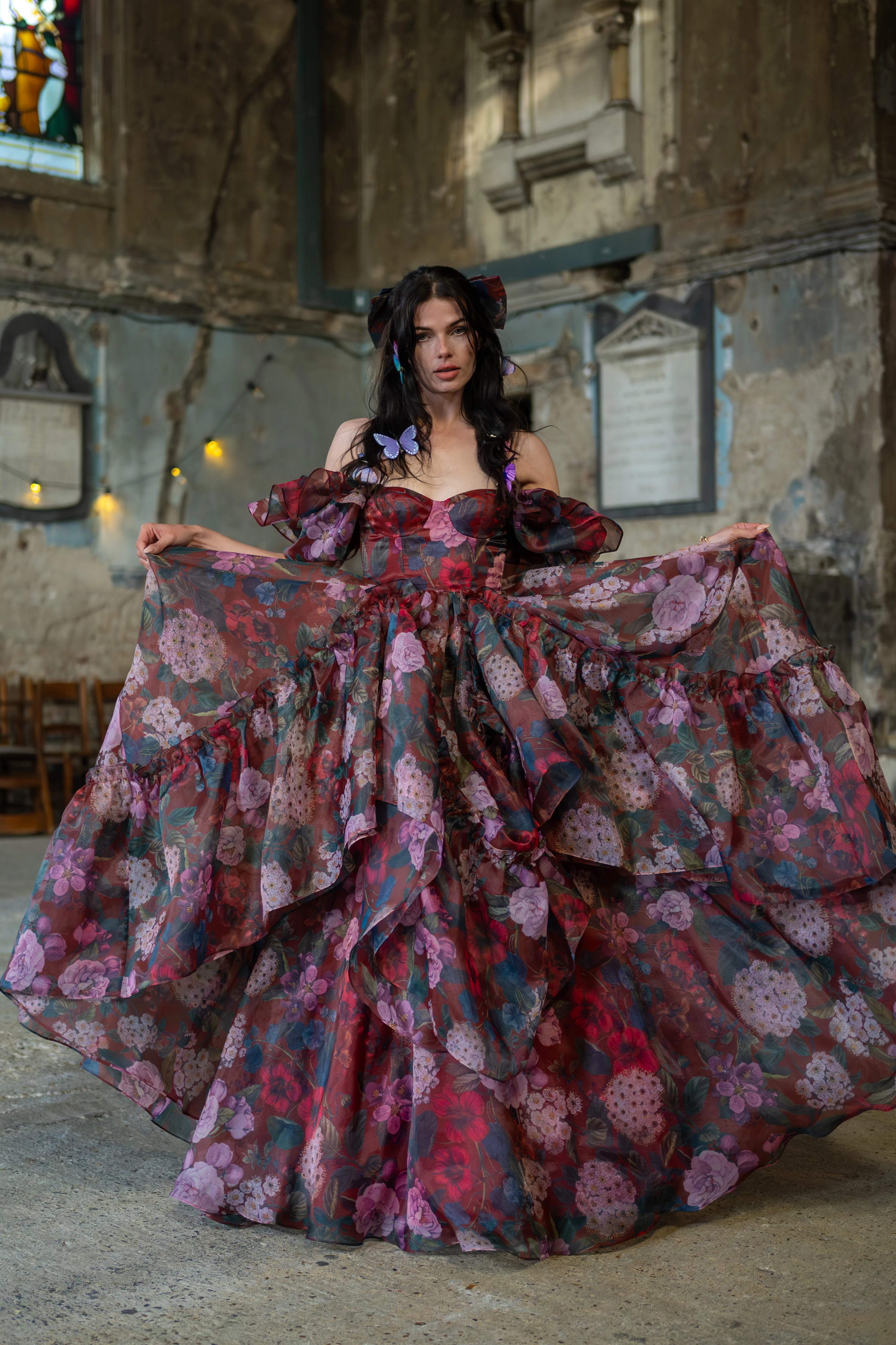 Crimson Rapture Sorority Gown