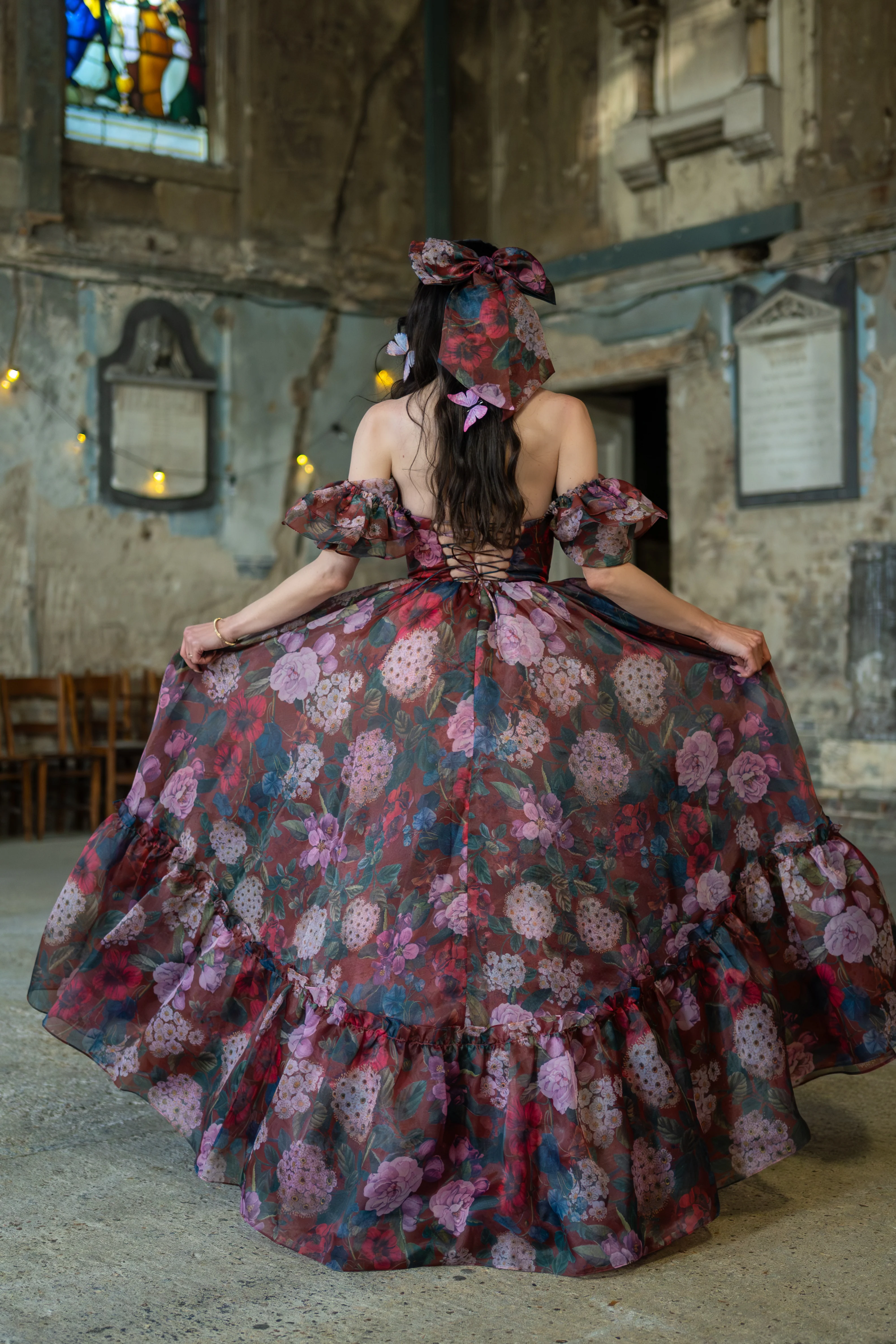 Crimson Rapture Sorority Gown - Image 10