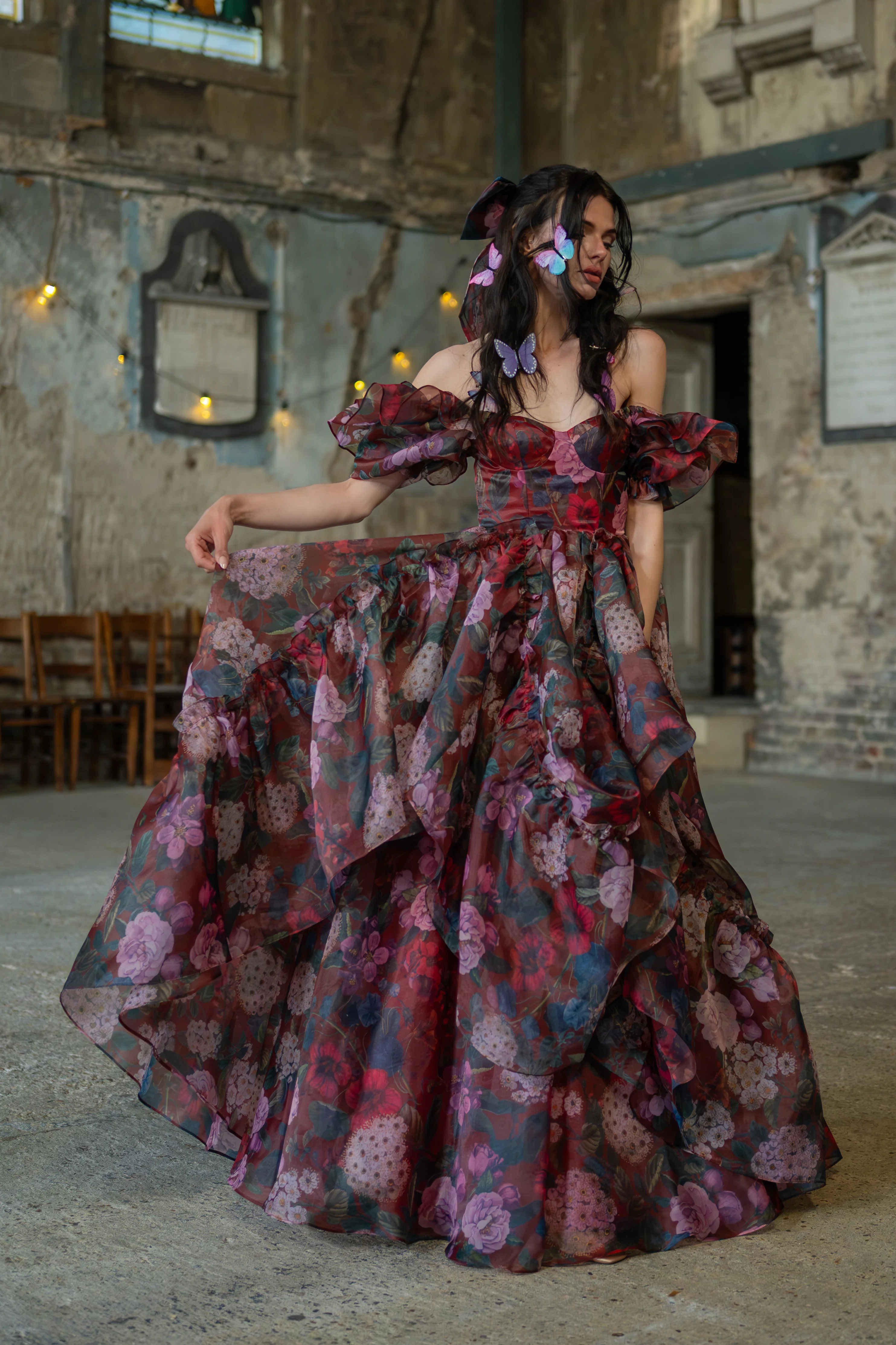 Crimson Rapture Sorority Gown - Image 11