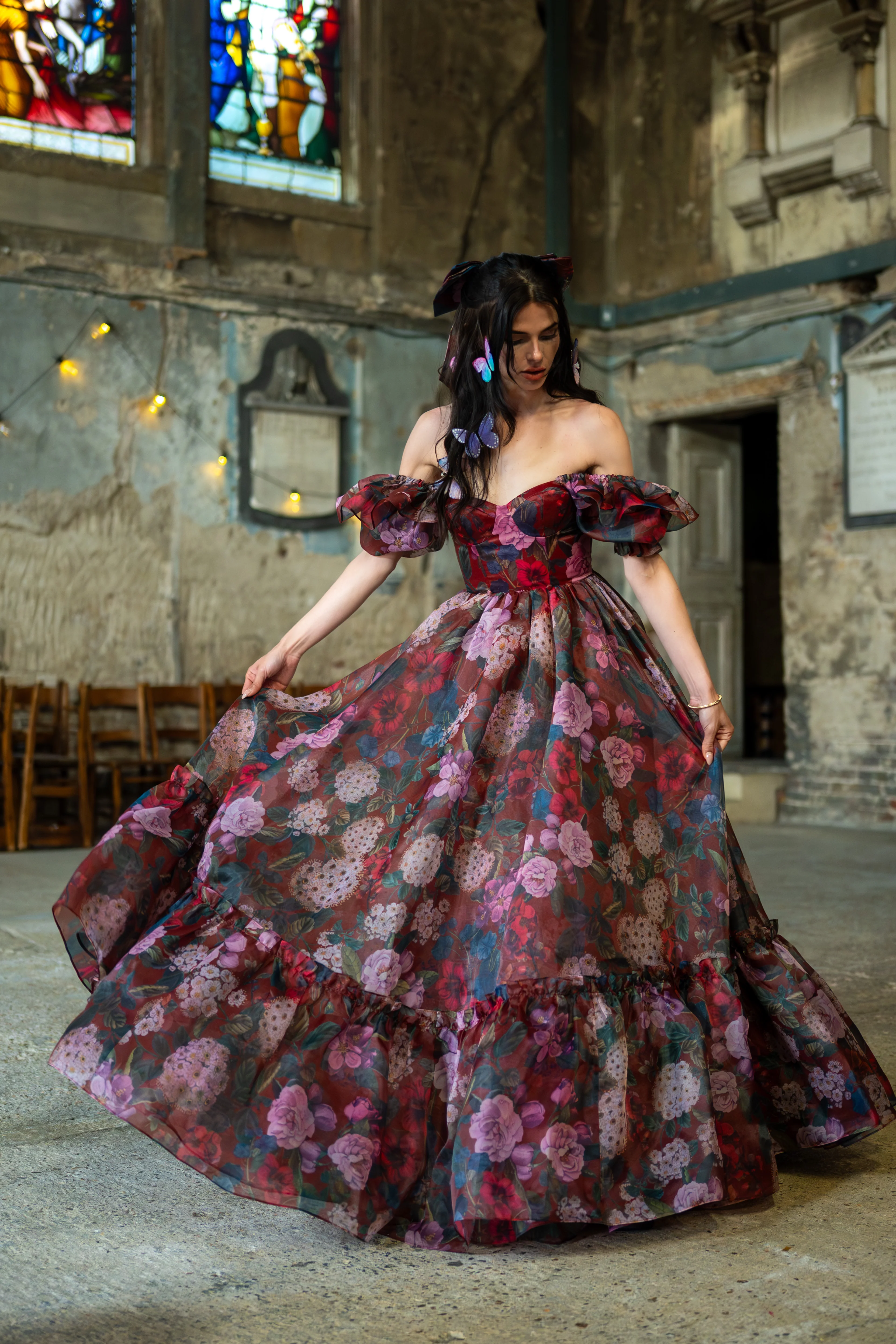 Crimson Rapture Sorority Gown - Image 12