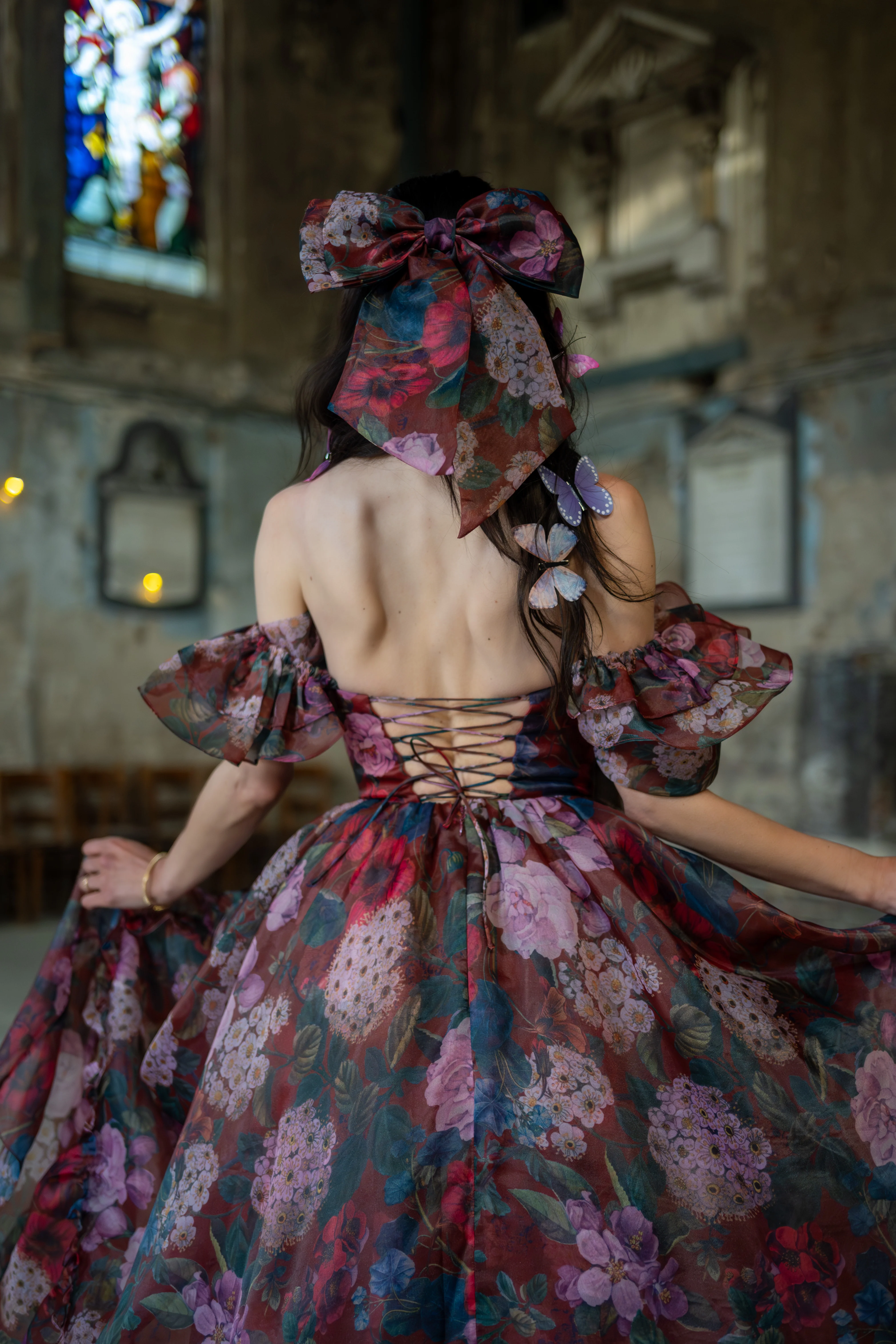 Crimson Rapture Sorority Gown - Image 5
