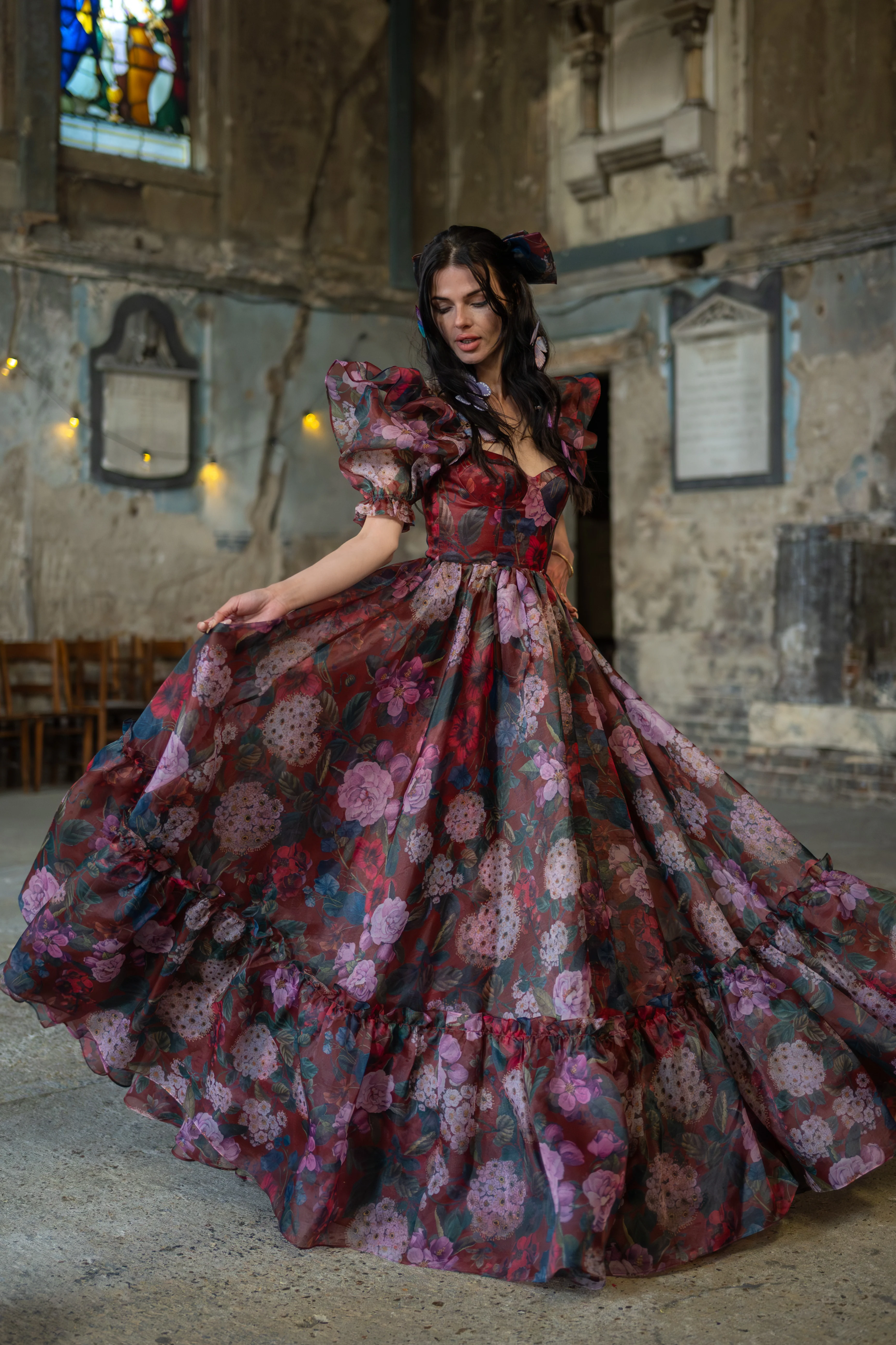 Crimson Rapture Sorority Gown - Image 6