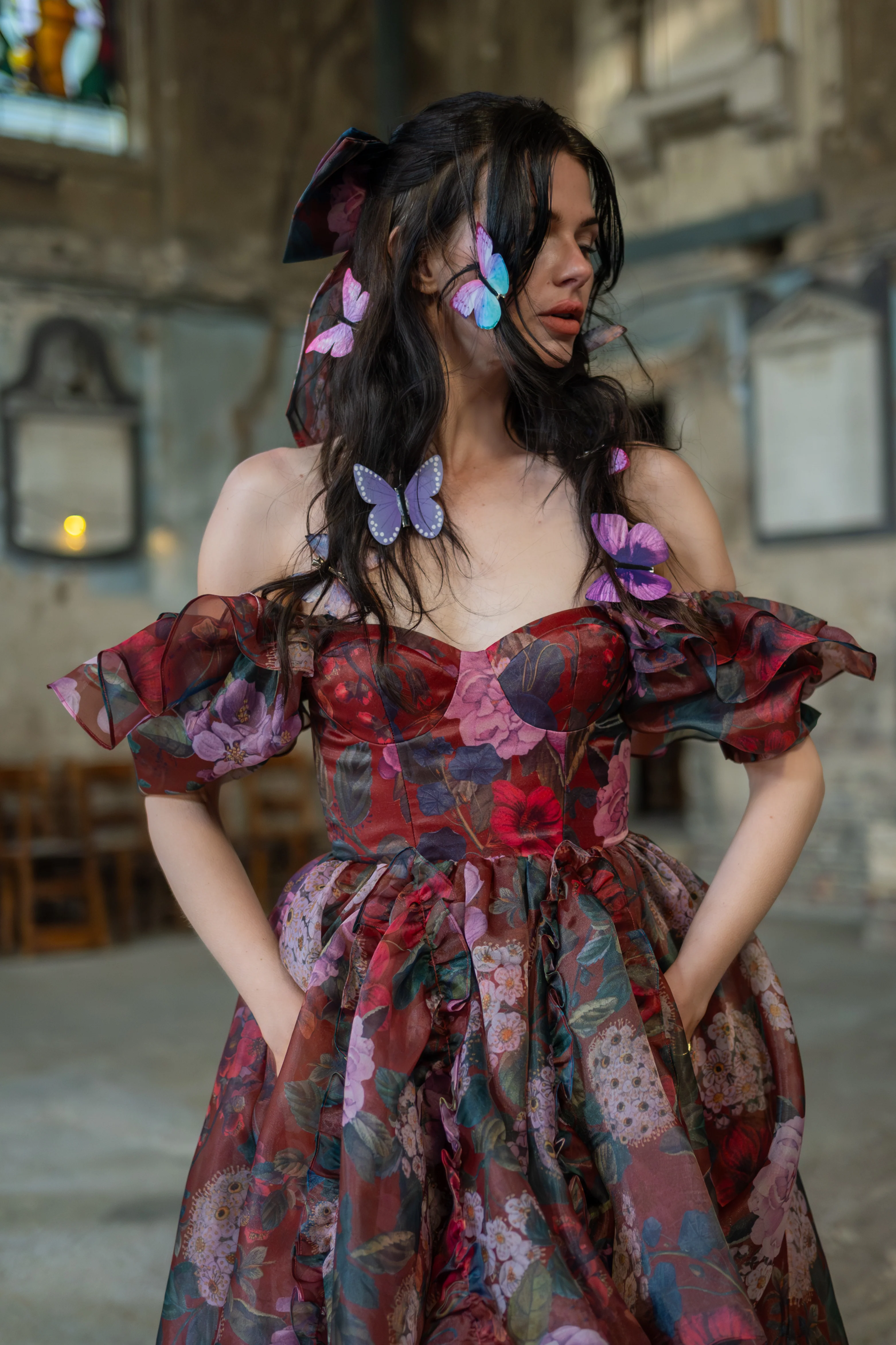 Crimson Rapture Winged Hairbow - Image 5