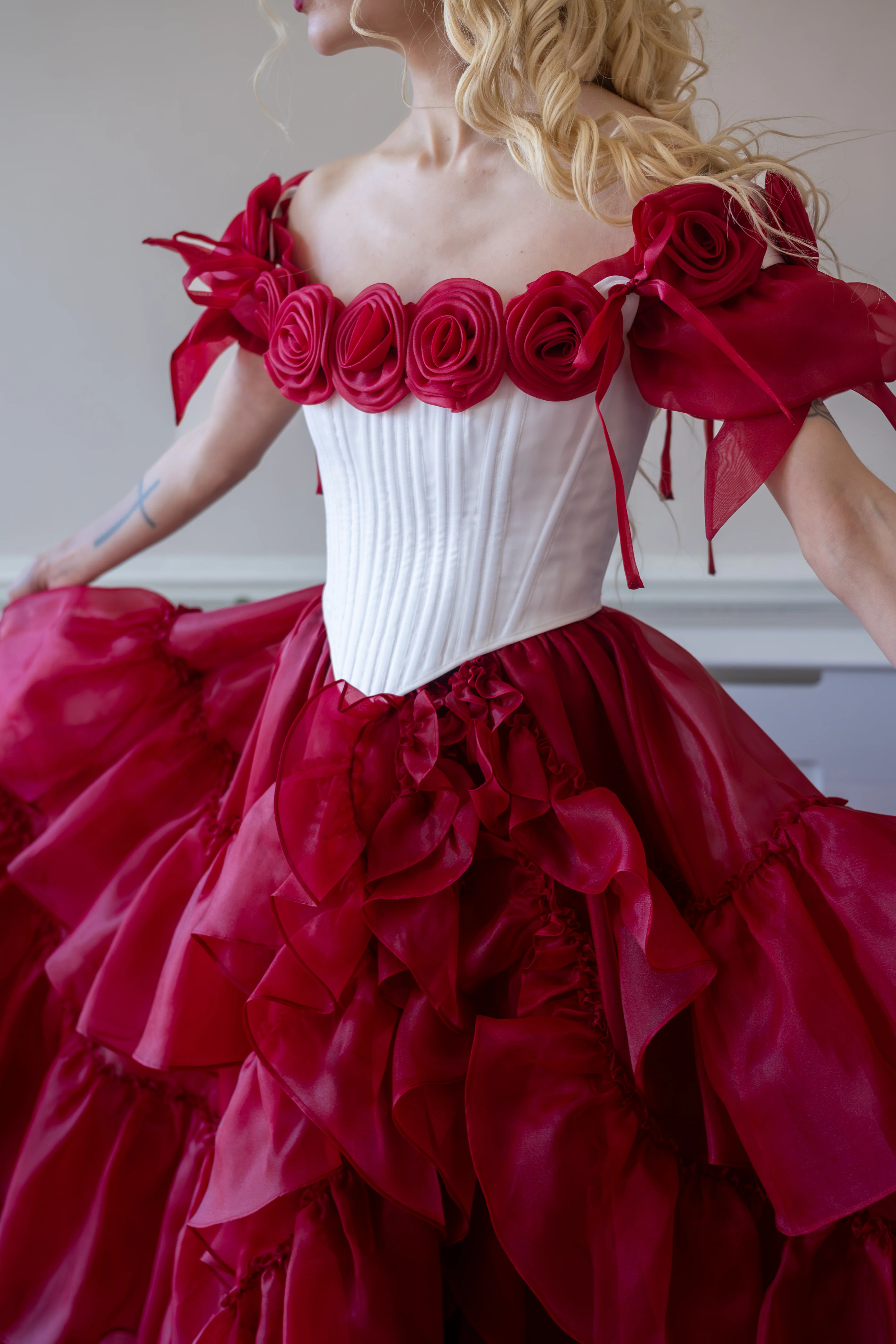 Crimson Vow Rosebud Corset - Image 4