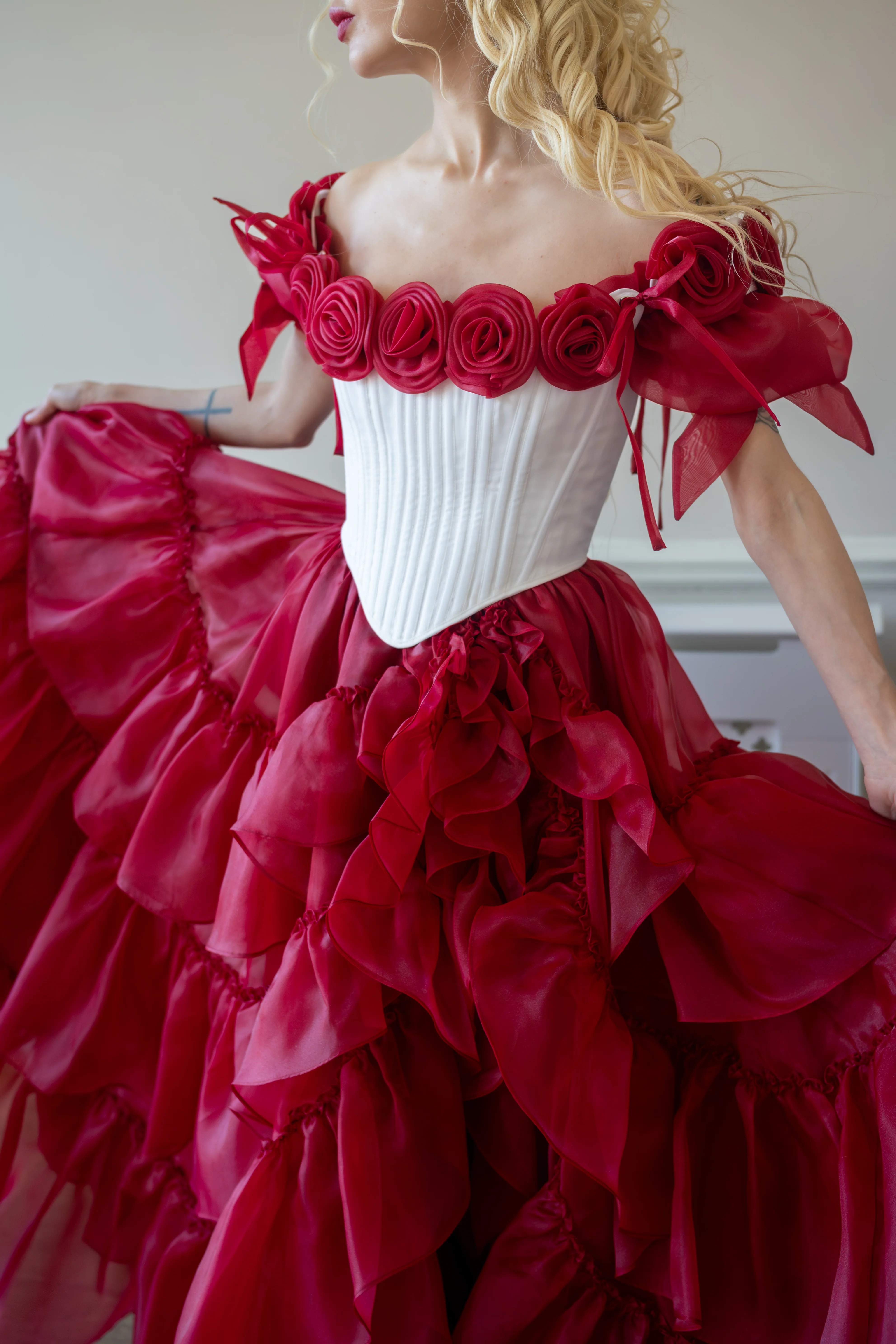 Crimson Vow Rosebud Corset - Image 5