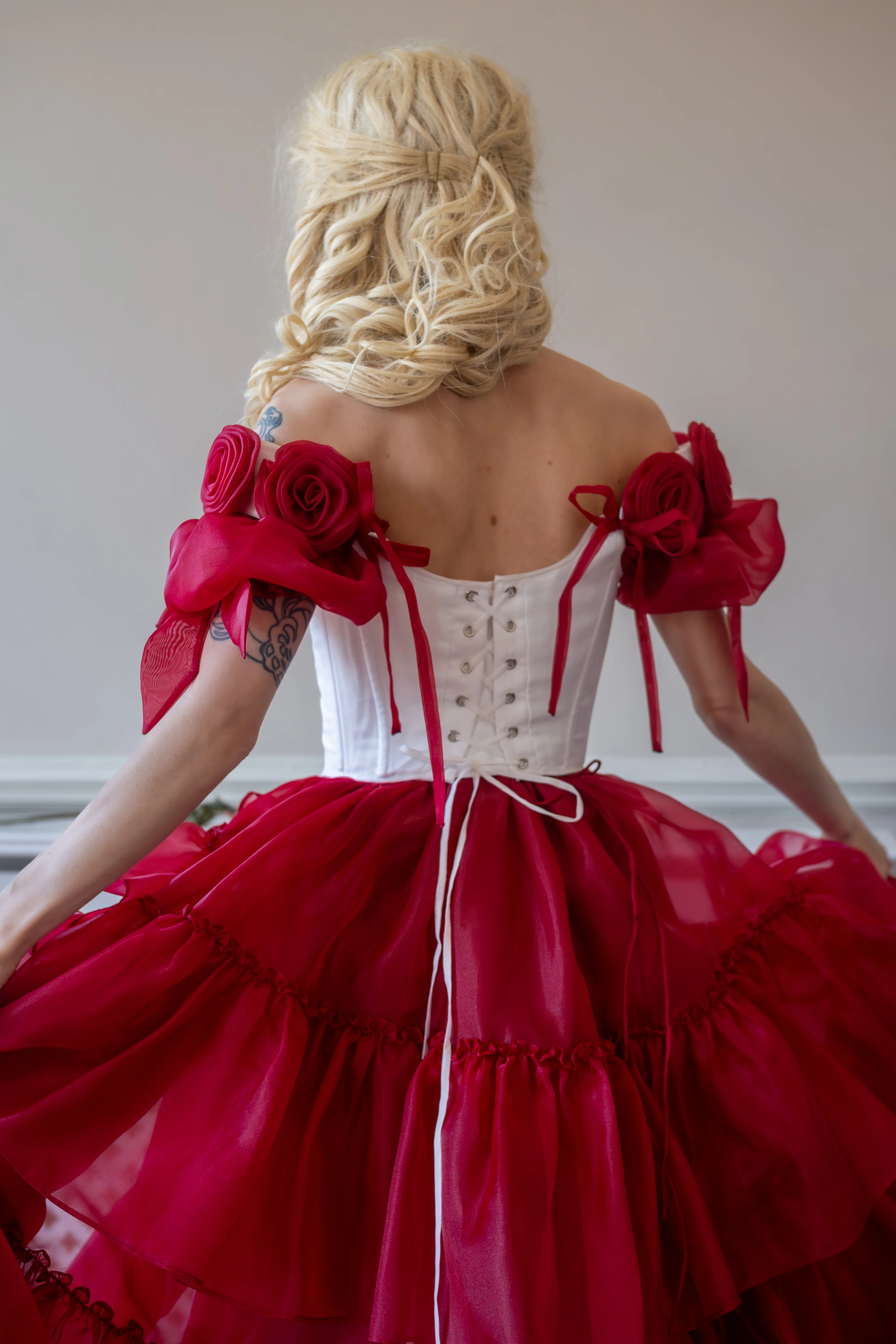 Crimson Vow Rosebud Corset - Image 6