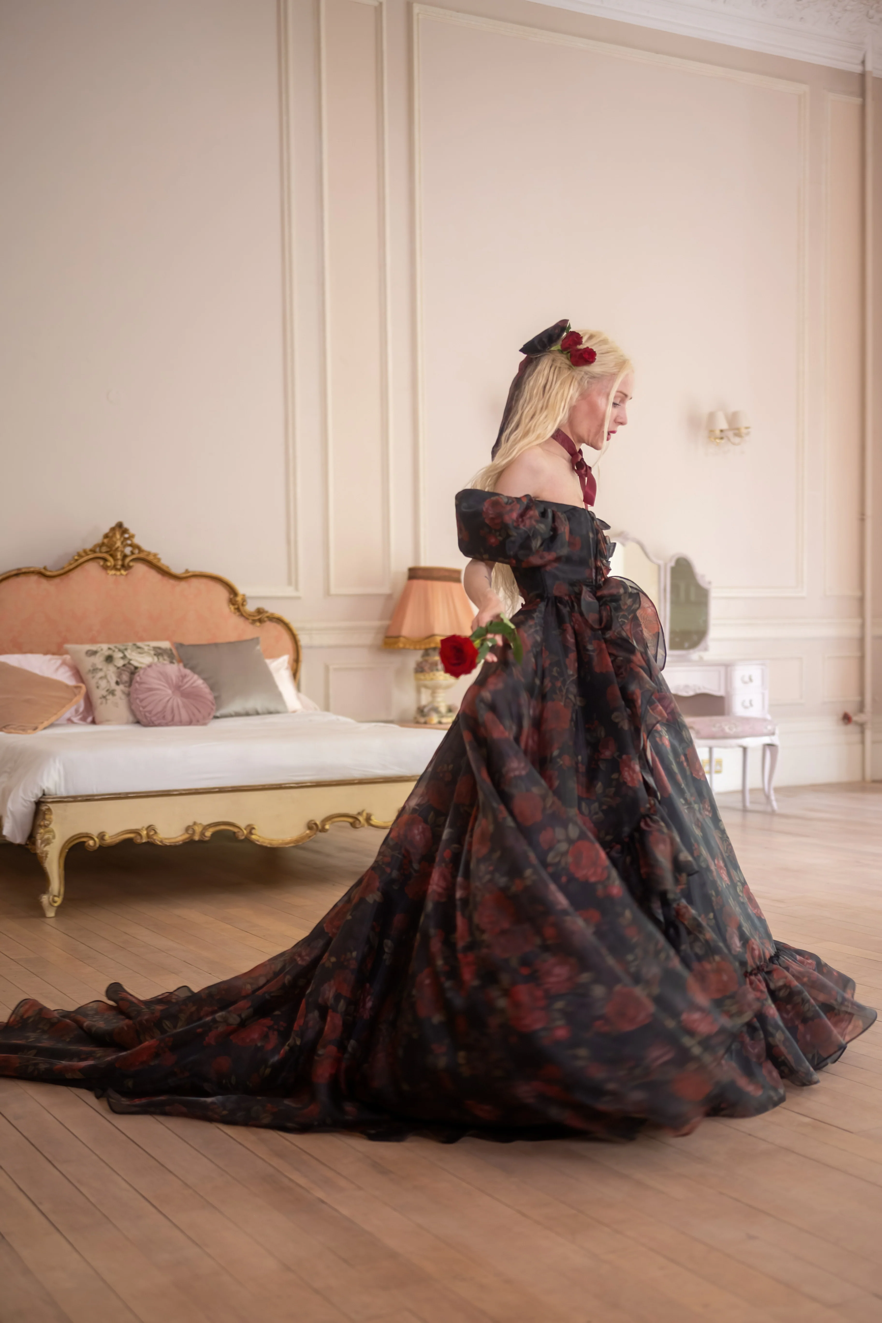 Dark Romance Antoinette Train Gown - Image 14
