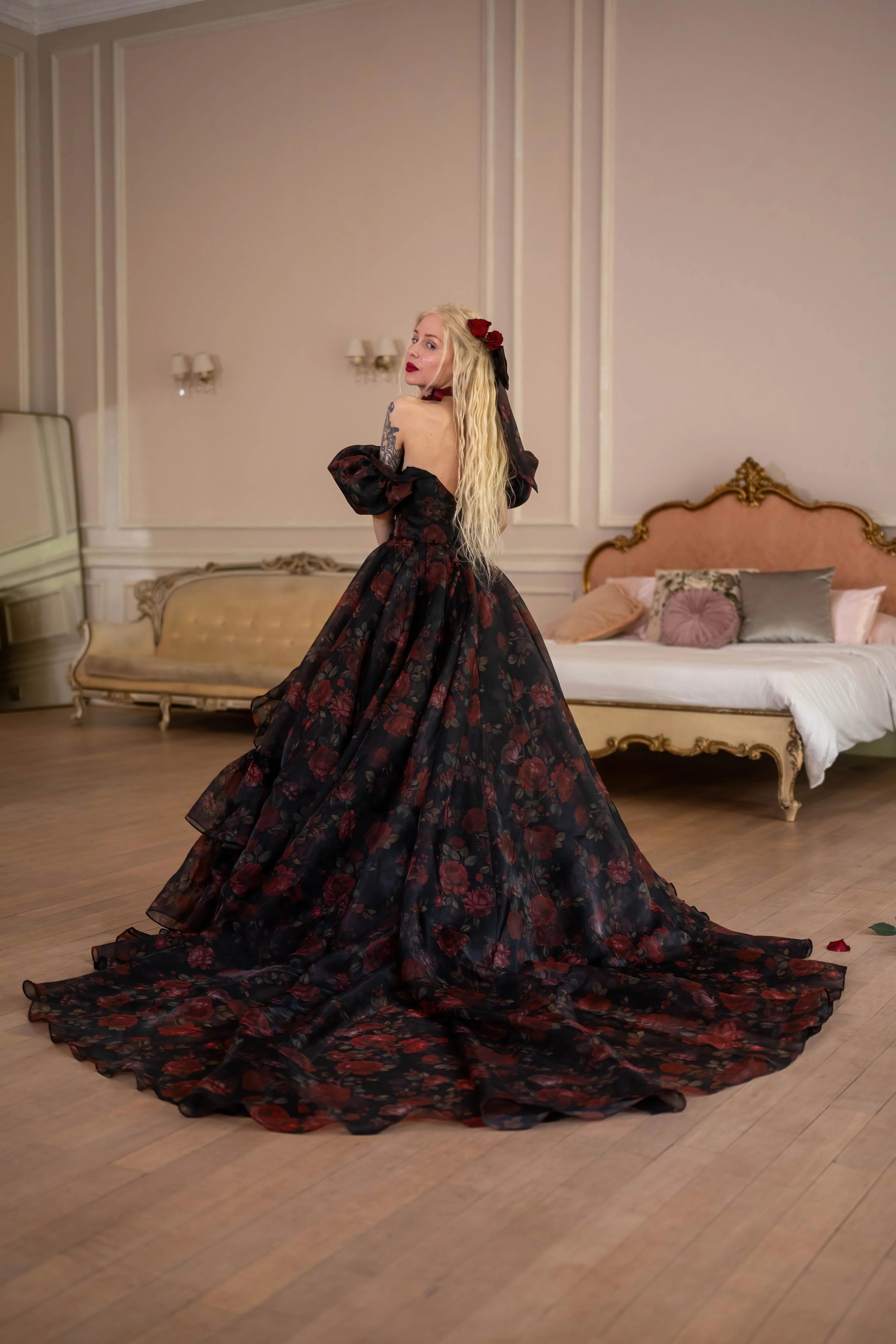 Dark Romance Antoinette Train Gown - Image 20