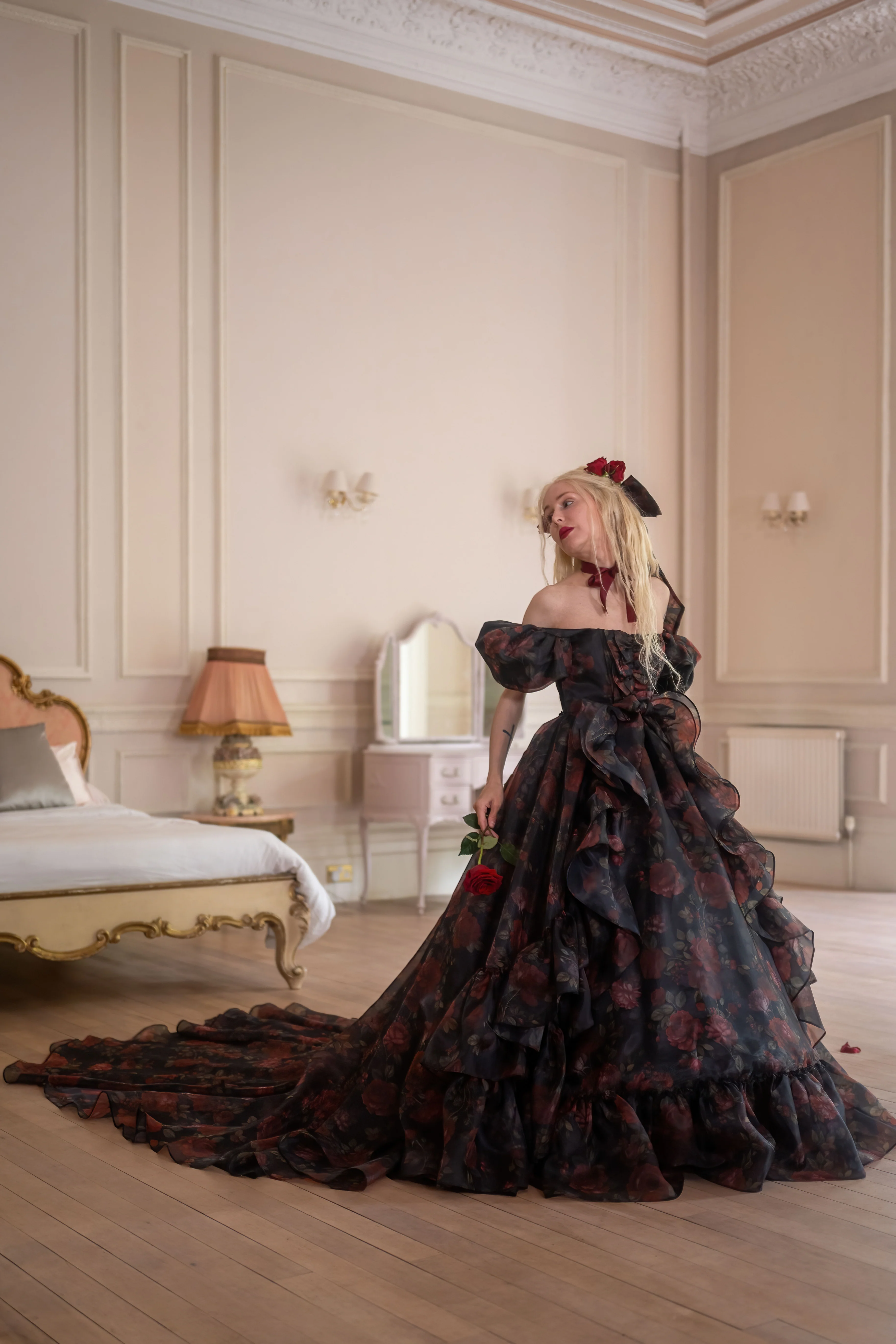 Dark Romance Antoinette Train Gown - Image 21