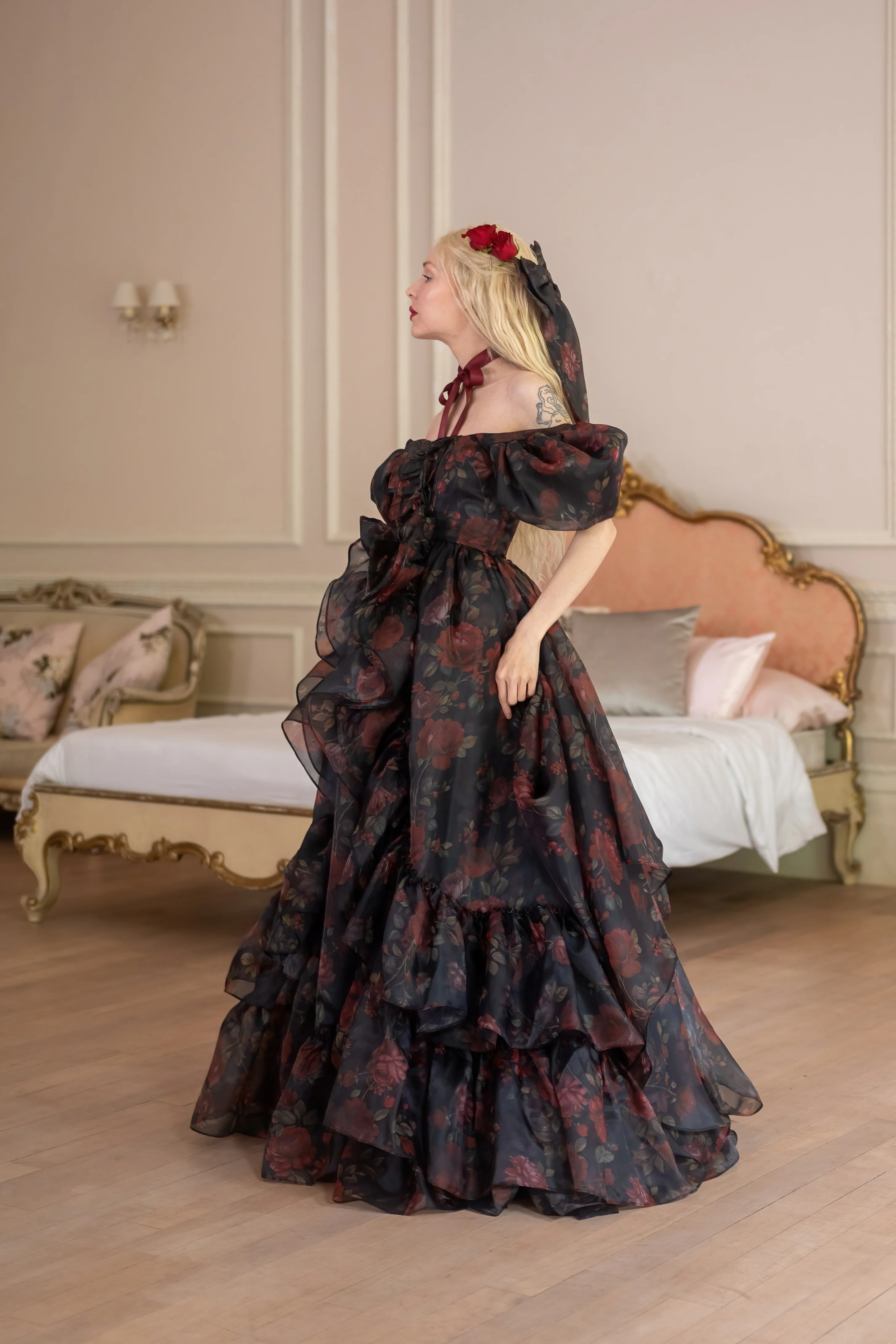 Dark Romance Antoinette Train Gown - Image 24