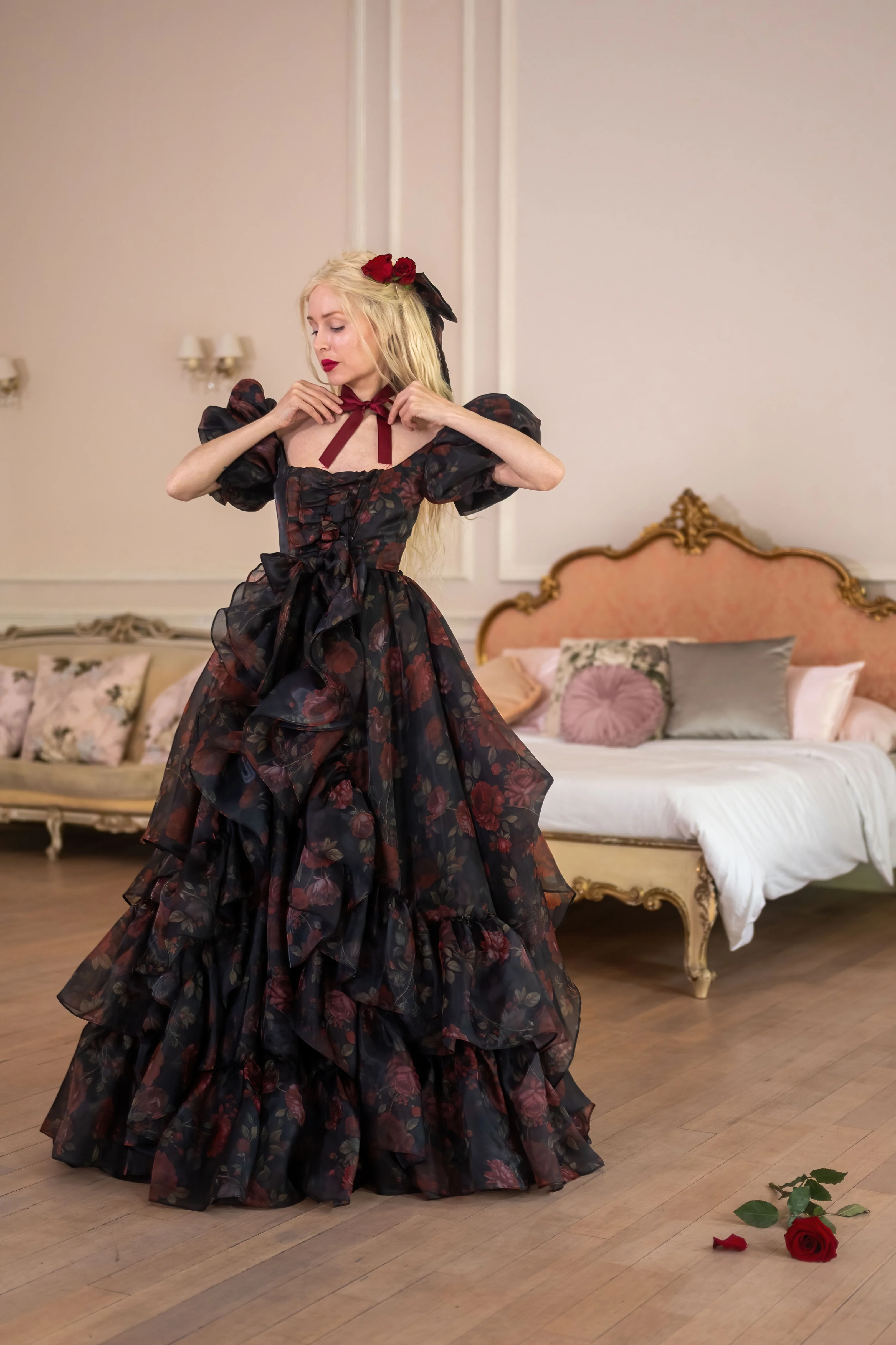 Dark Romance Antoinette Train Gown - Image 25