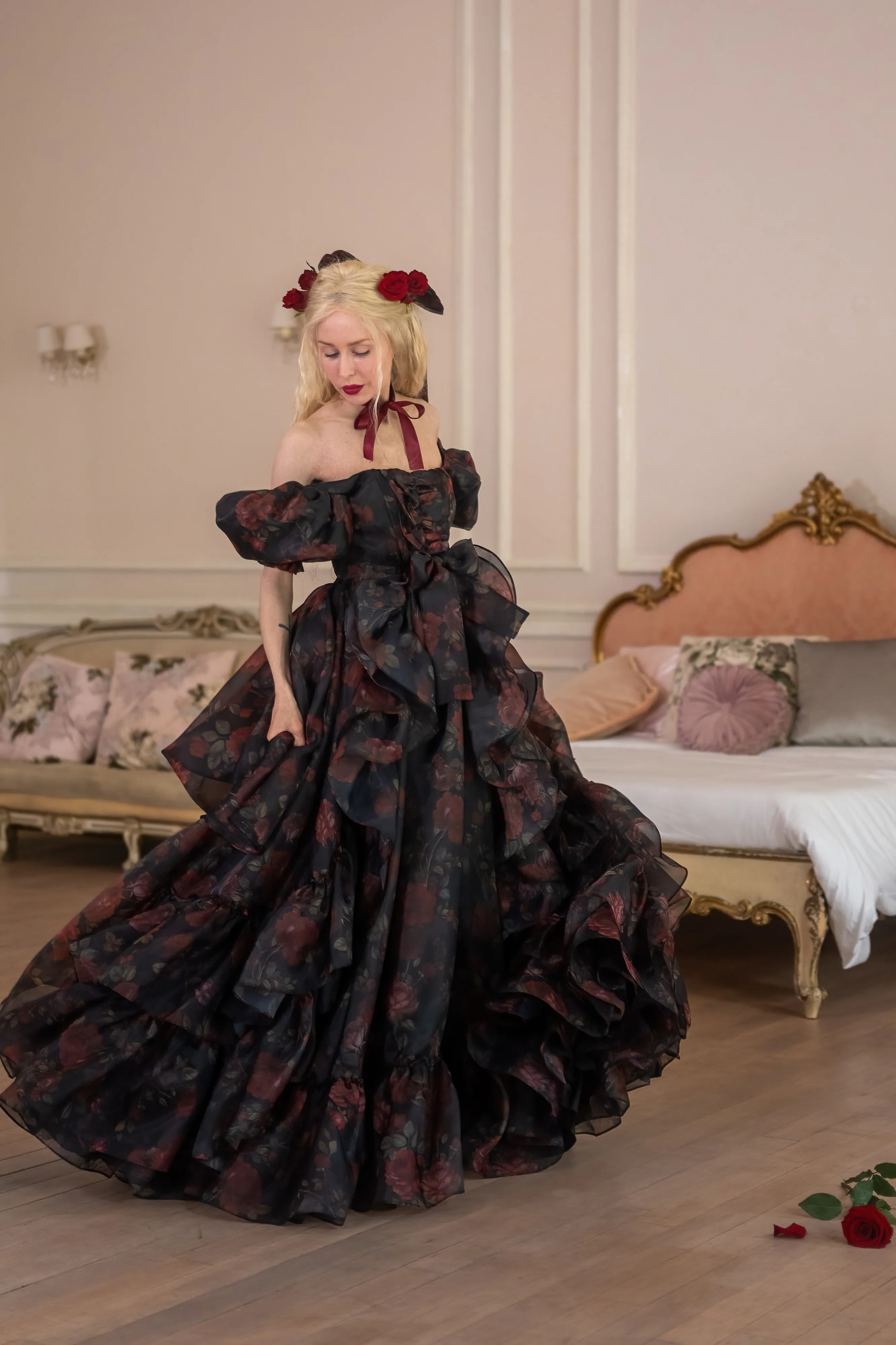 Dark Romance Antoinette Train Gown - Image 26