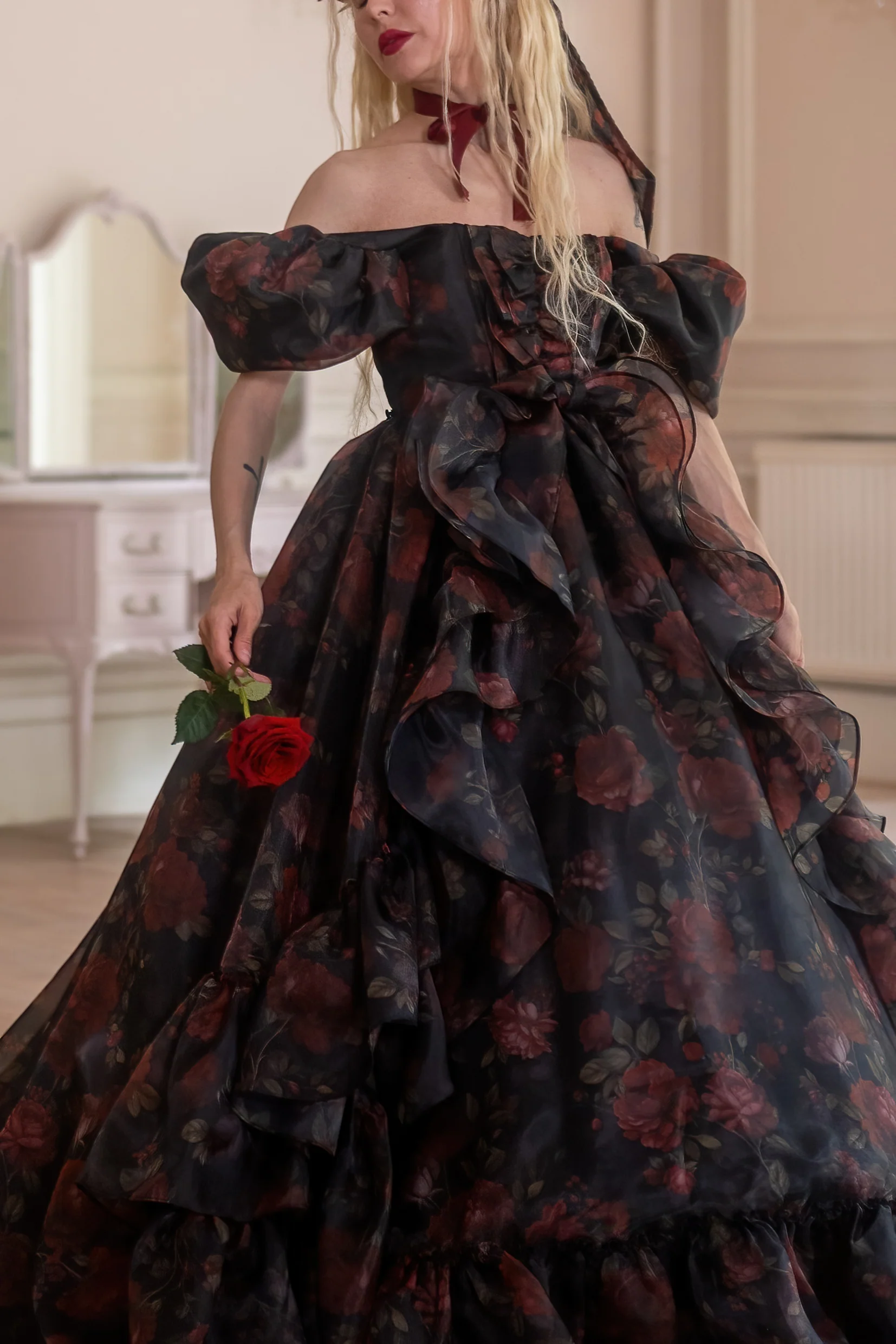 Dark Romance Antoinette Train Gown - Image 31