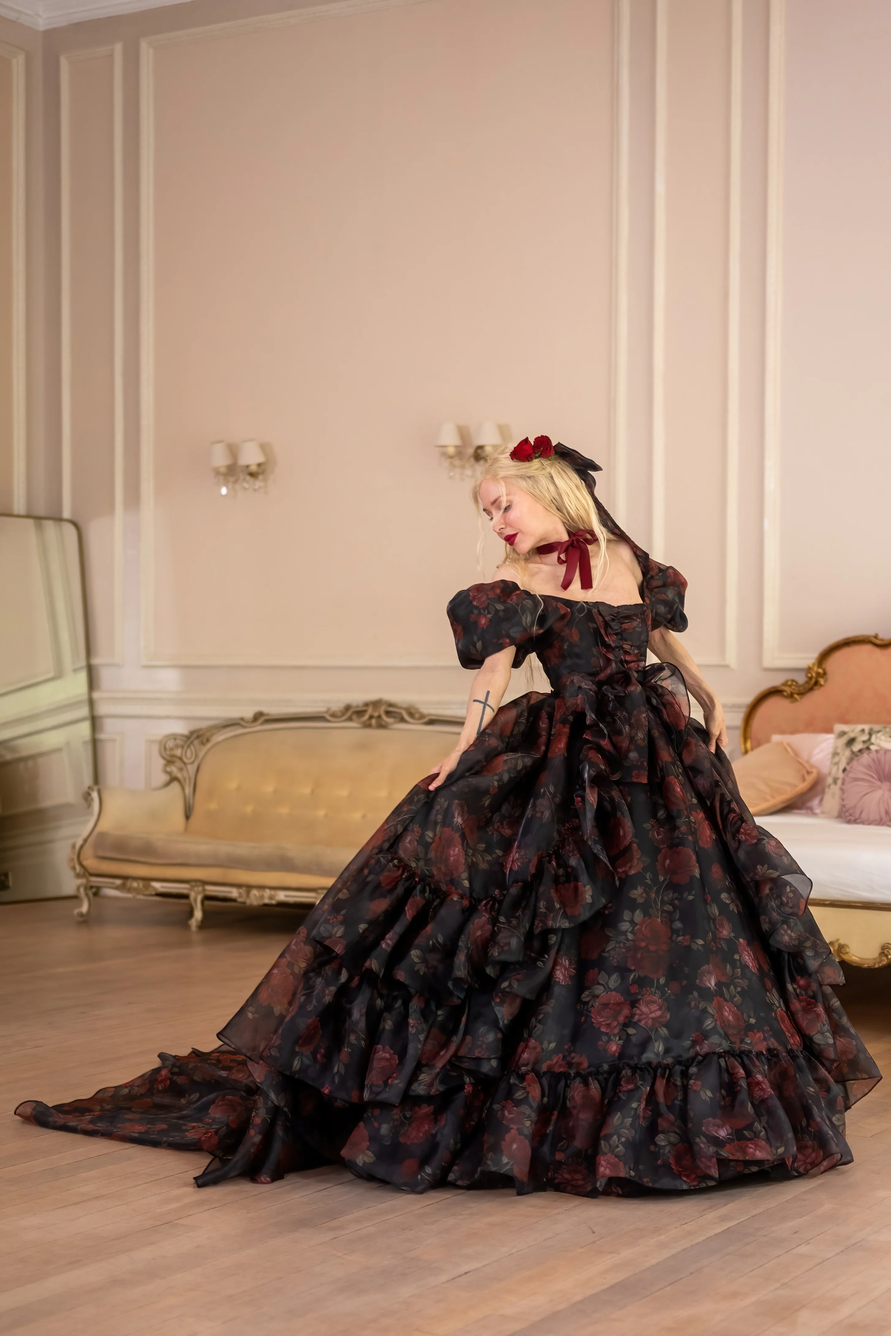 Dark Romance Antoinette Train Gown - Image 6