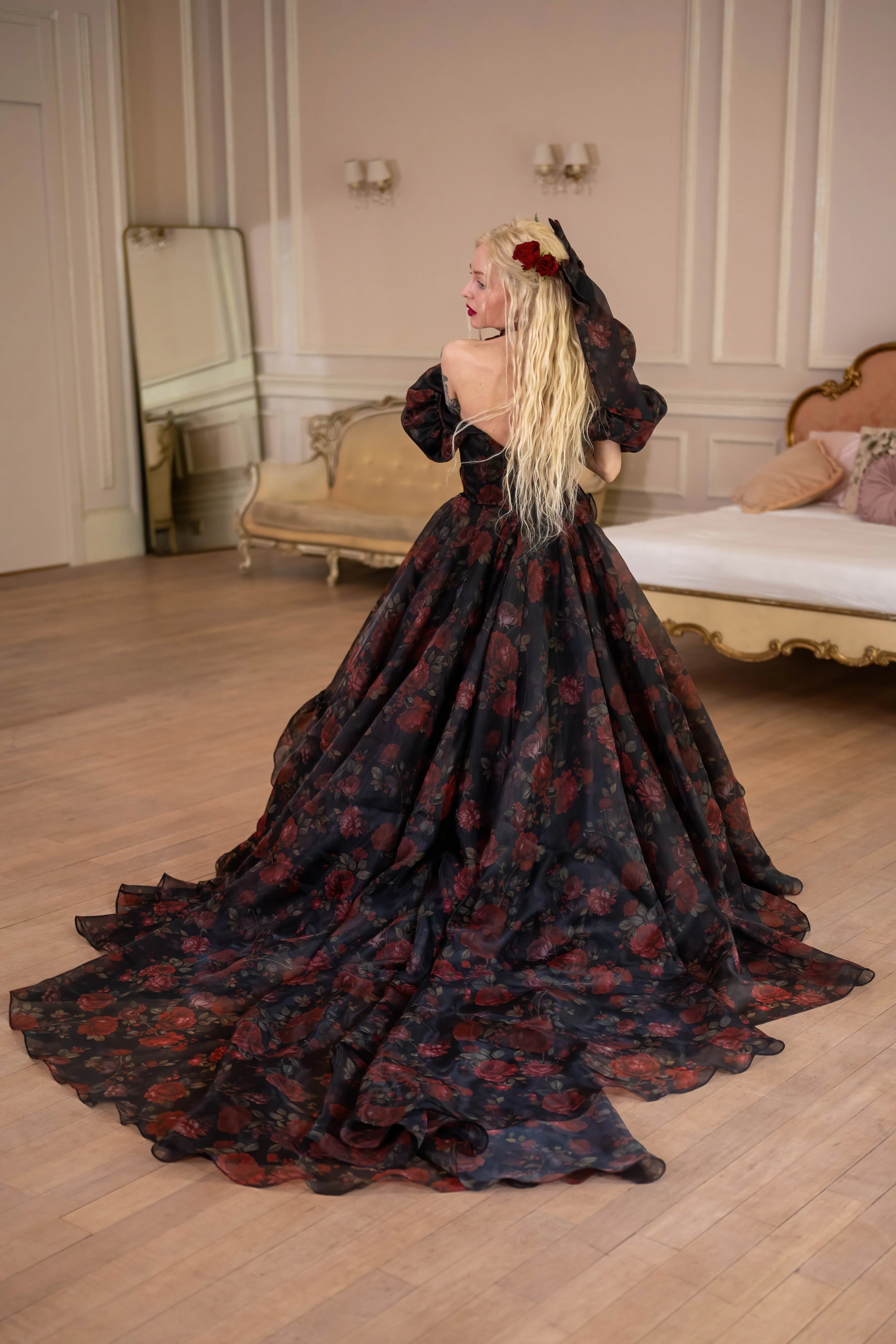 Dark Romance Antoinette Train Gown - Image 7
