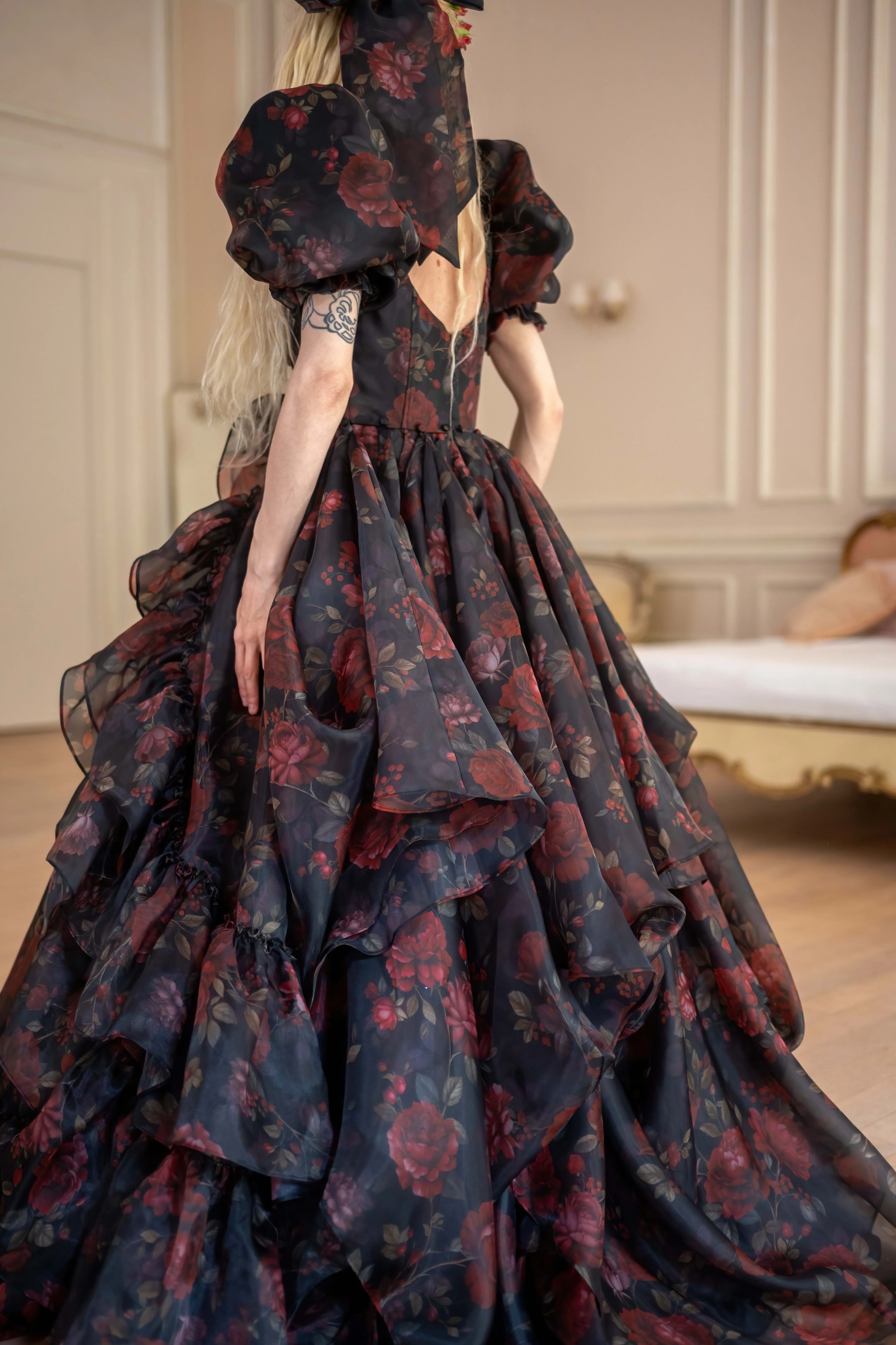 Dark Romance Antoinette Train Gown - Image 8