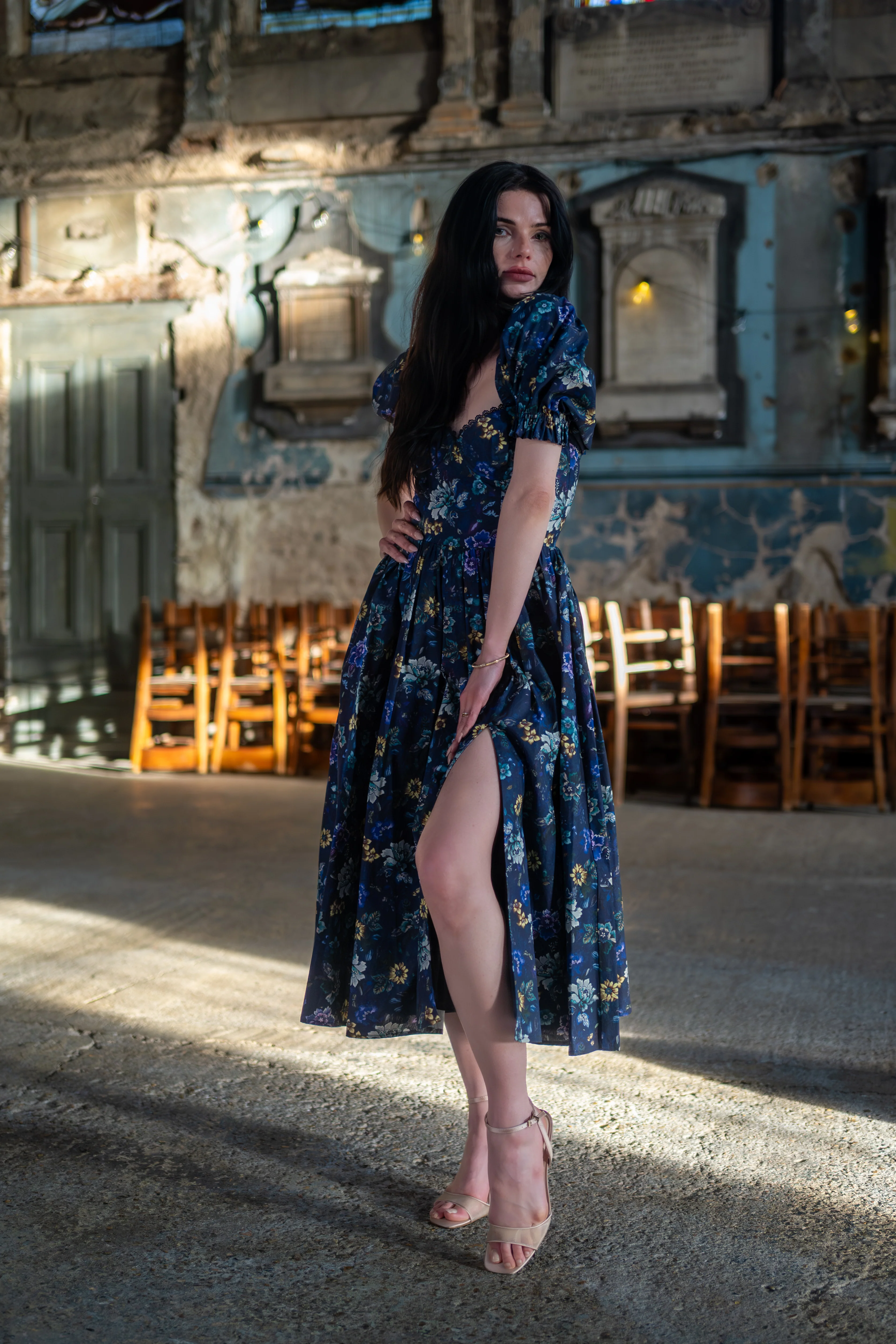 Etruscan Tapestry Rosewood Dress - Image 4