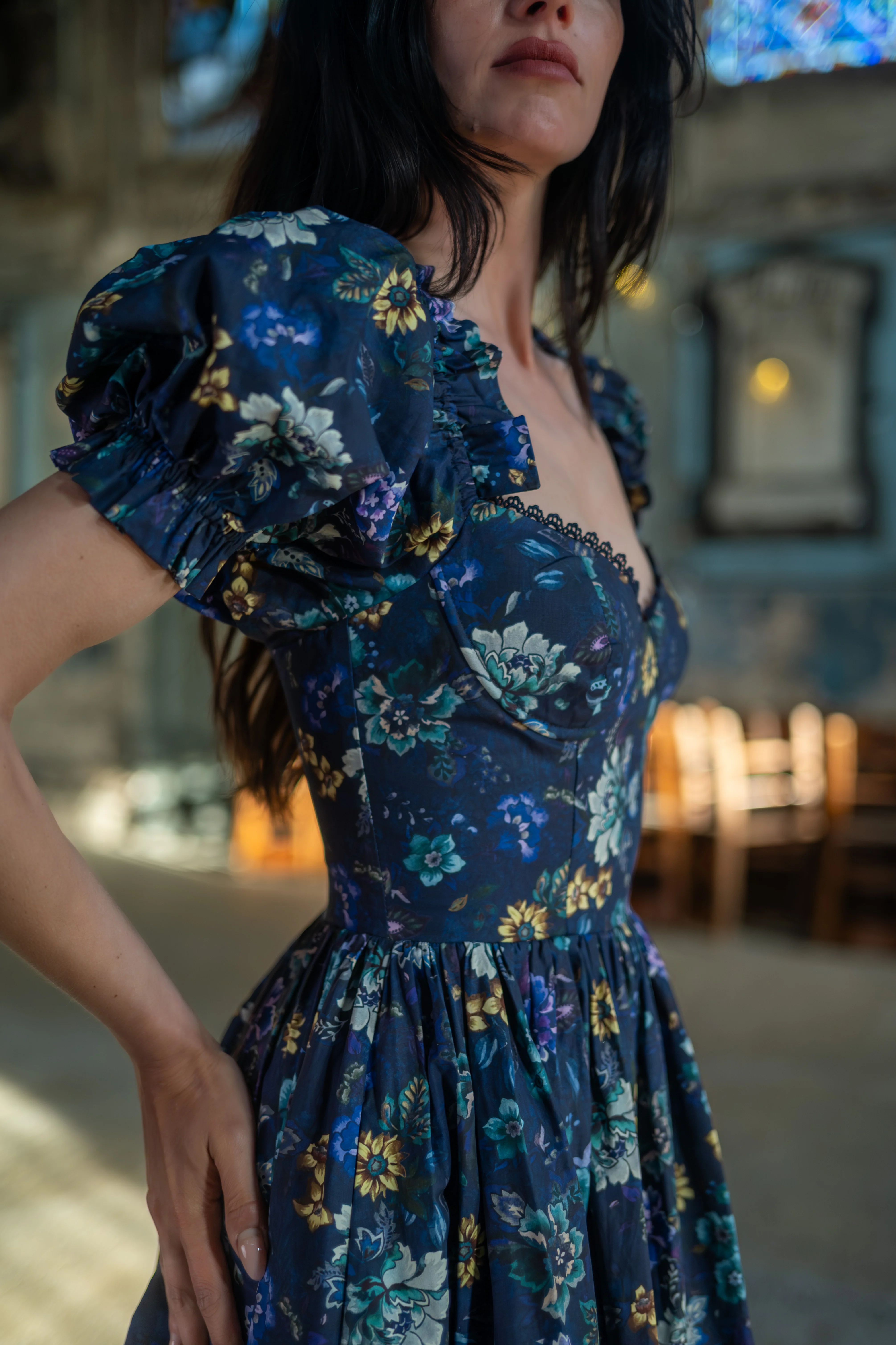 Etruscan Tapestry Rosewood Dress - Image 5