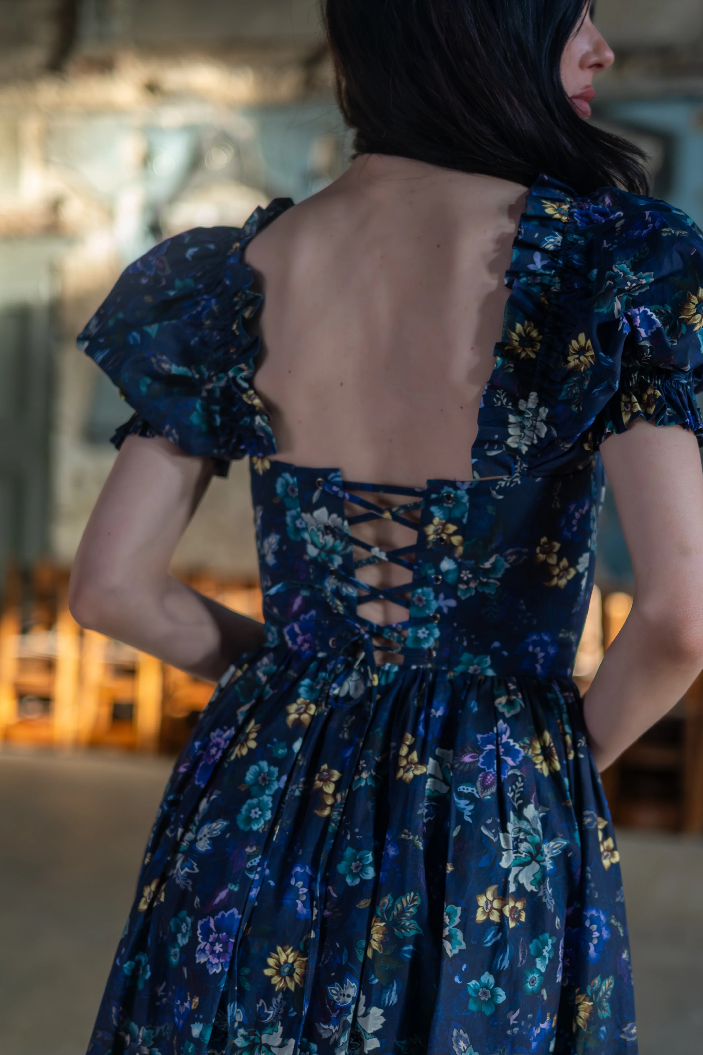 Etruscan Tapestry Rosewood Dress - Image 7