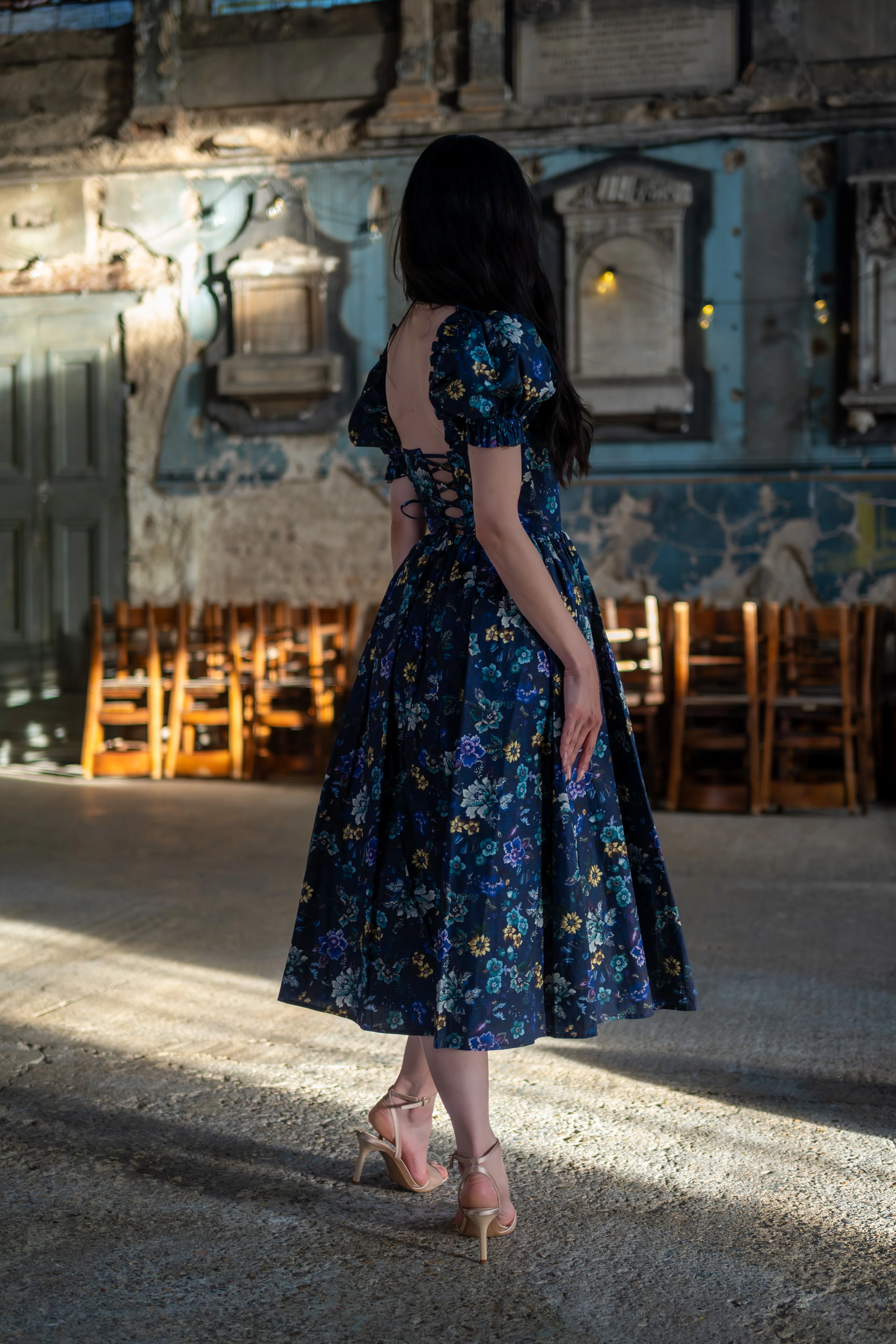 Etruscan Tapestry Rosewood Dress - Image 8