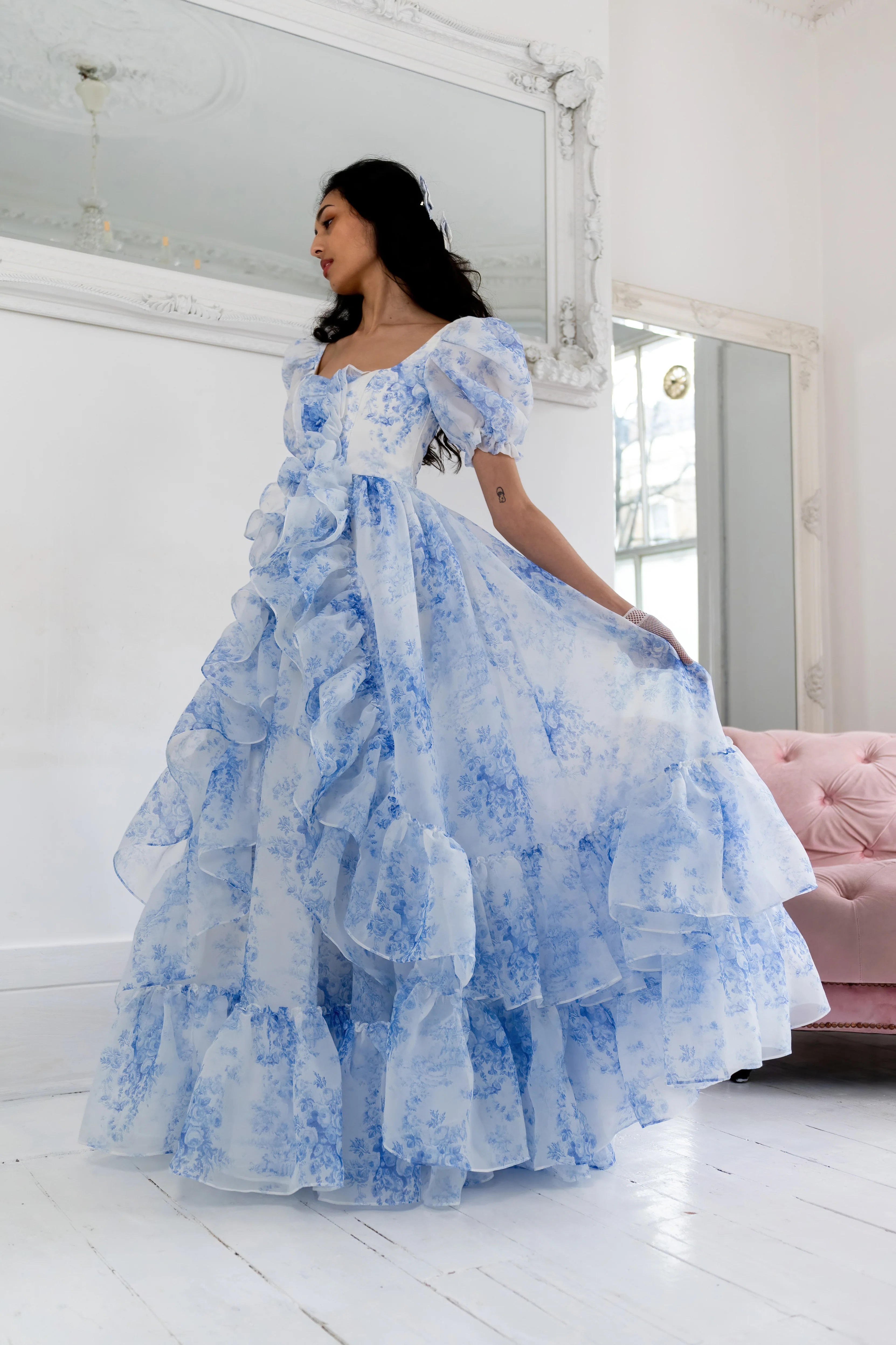 French Porcelain Antoinette Gown - Image 20