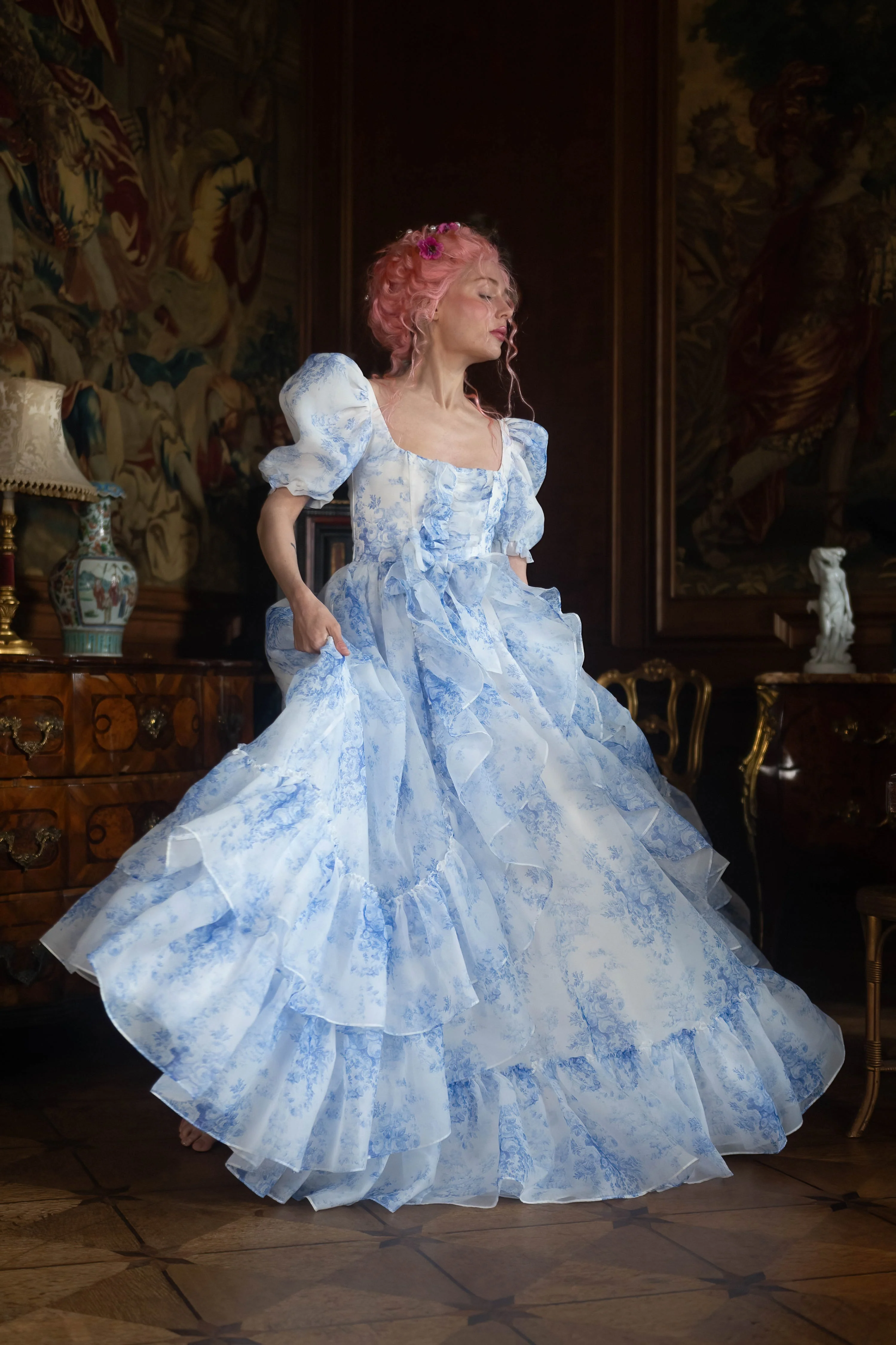 French Porcelain Antoinette Gown - Image 21