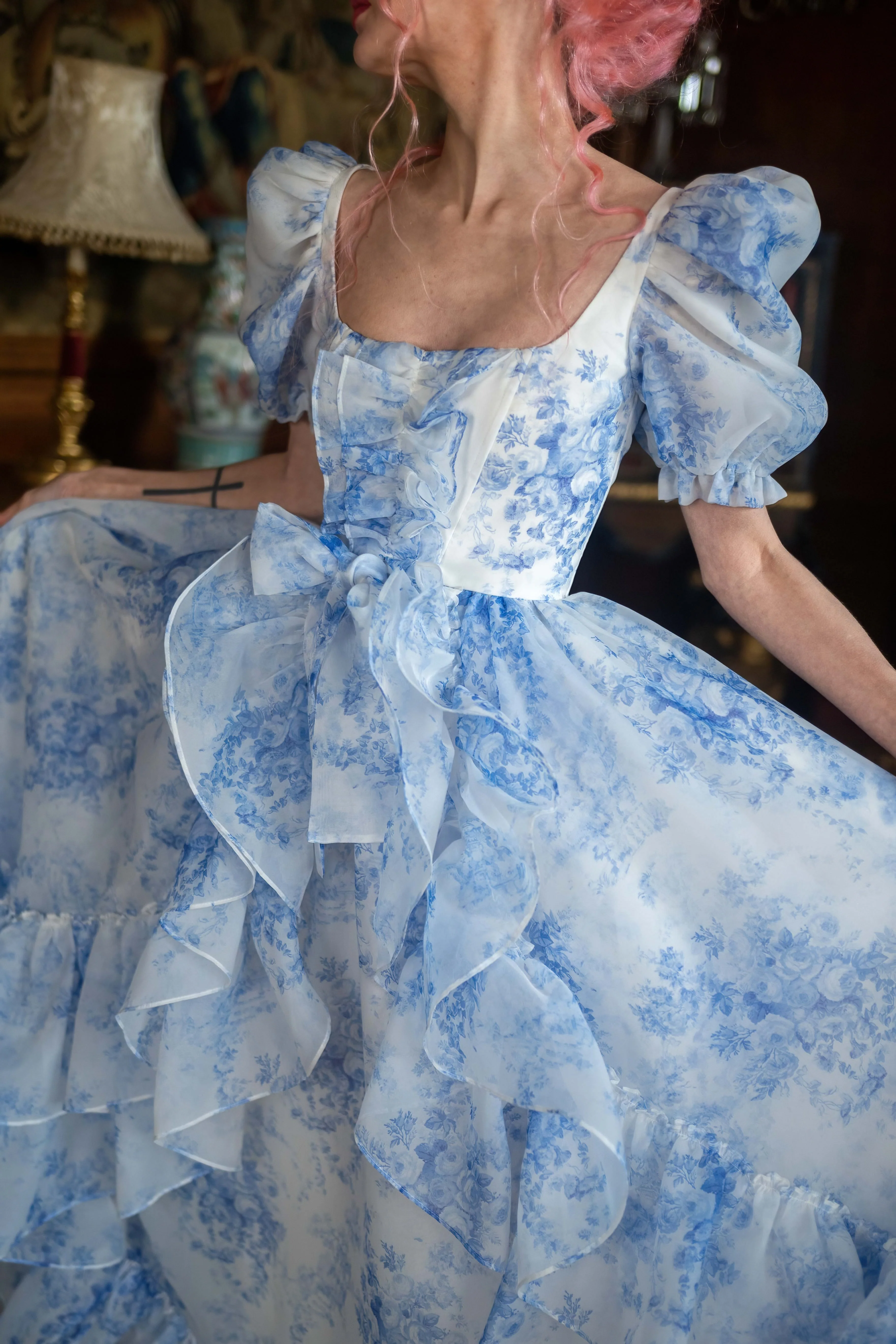 French Porcelain Antoinette Gown - Image 23