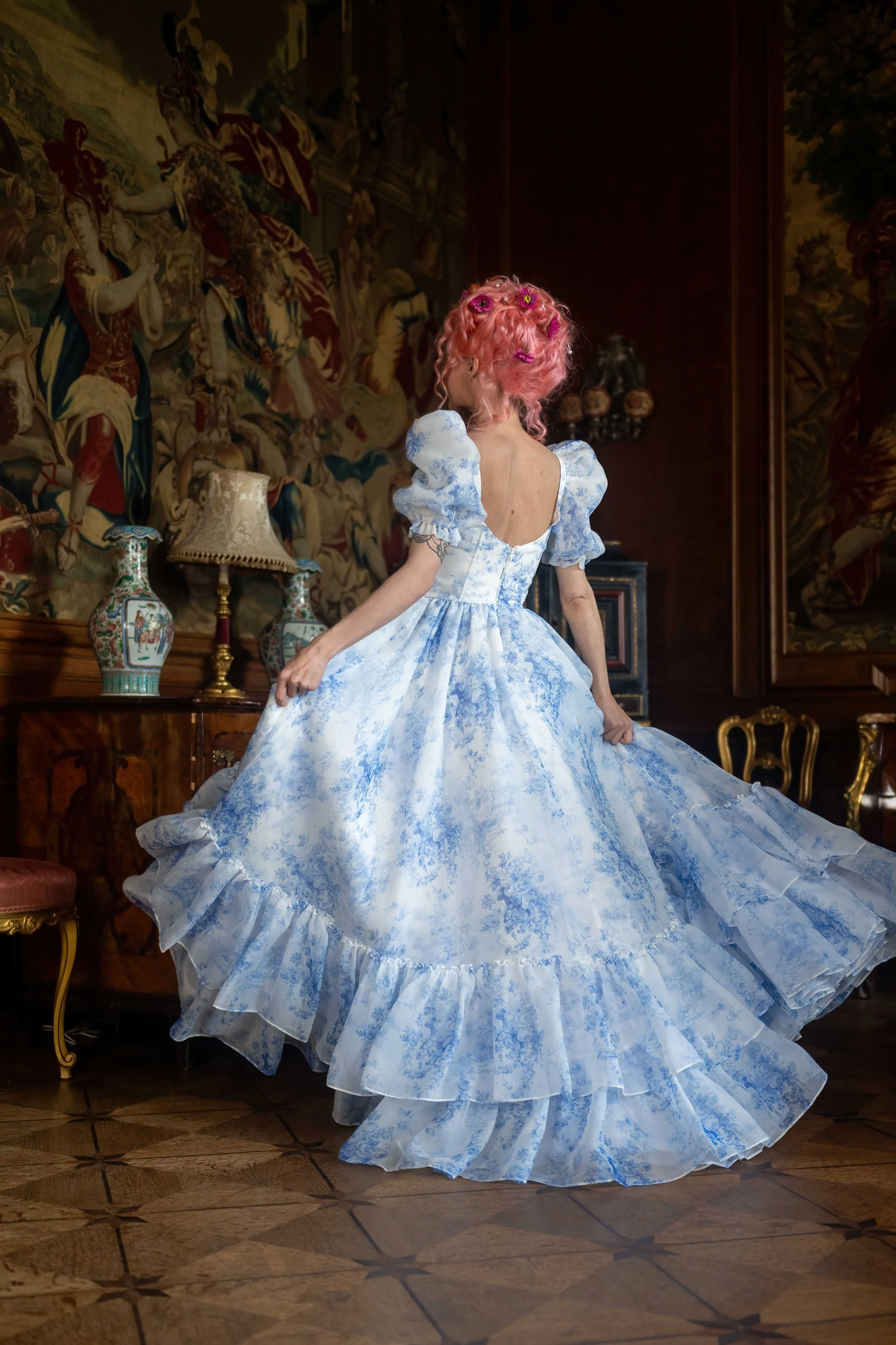 French Porcelain Antoinette Gown - Image 24
