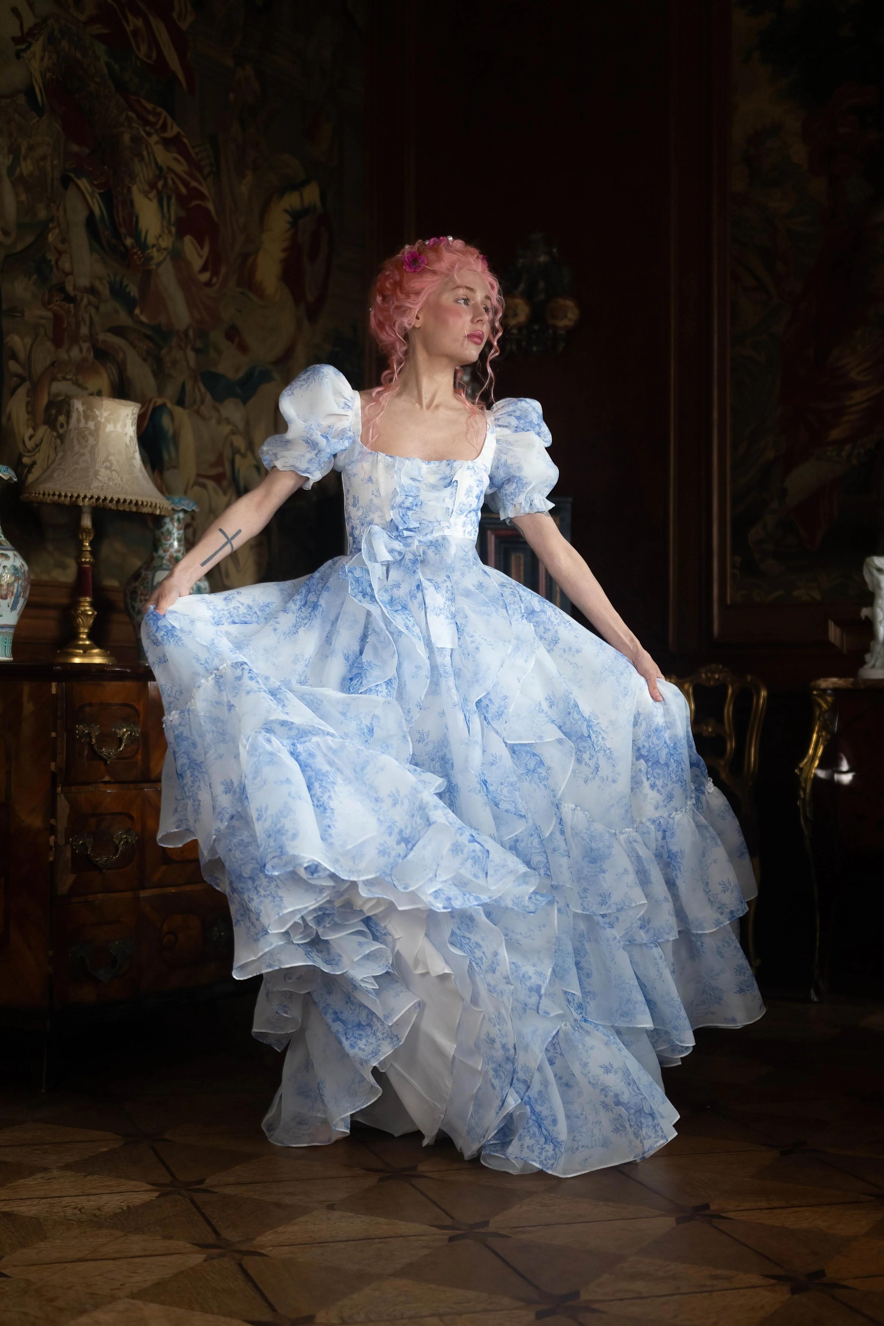 French Porcelain Antoinette Gown - Image 27