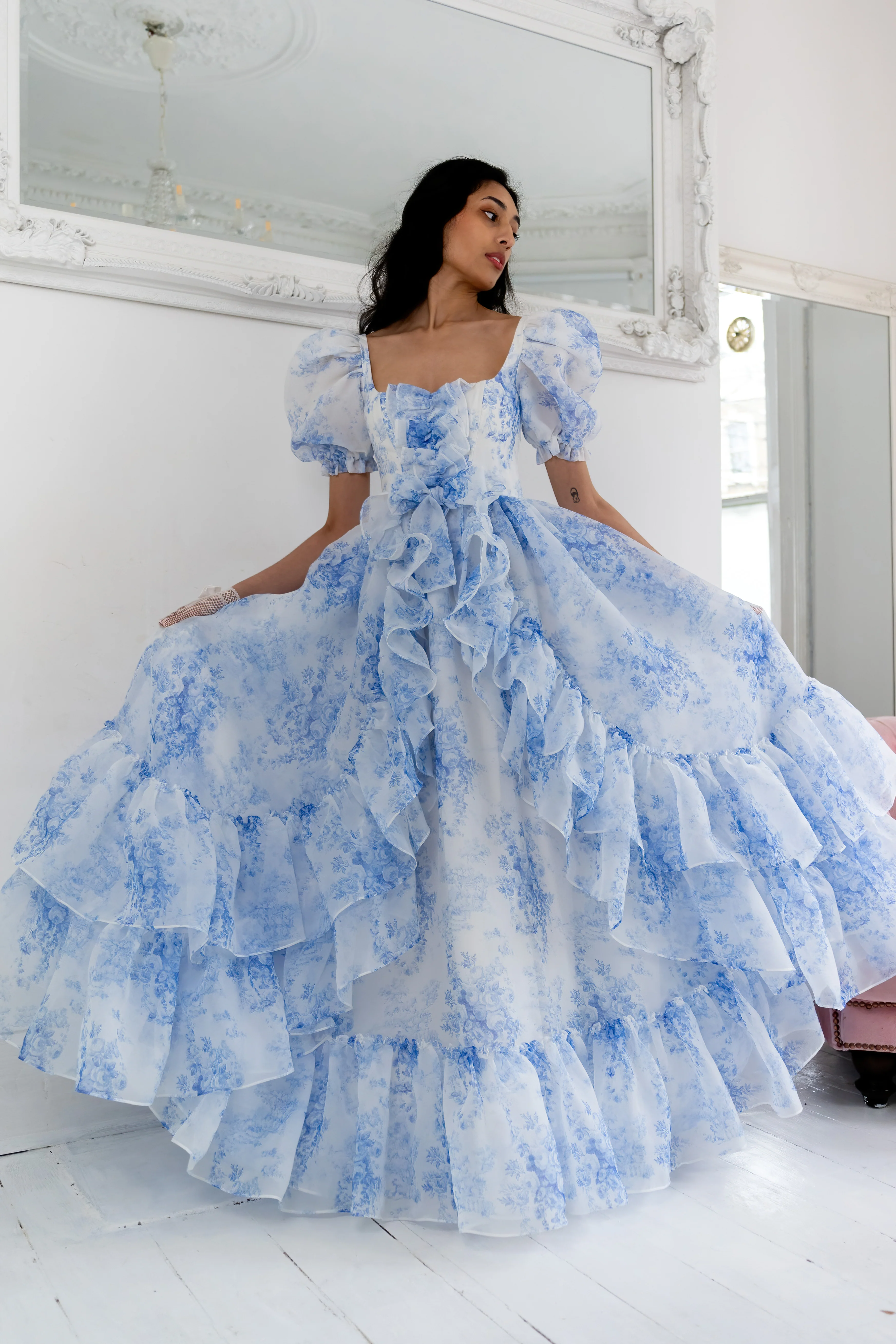 French Porcelain Antoinette Gown - Image 28