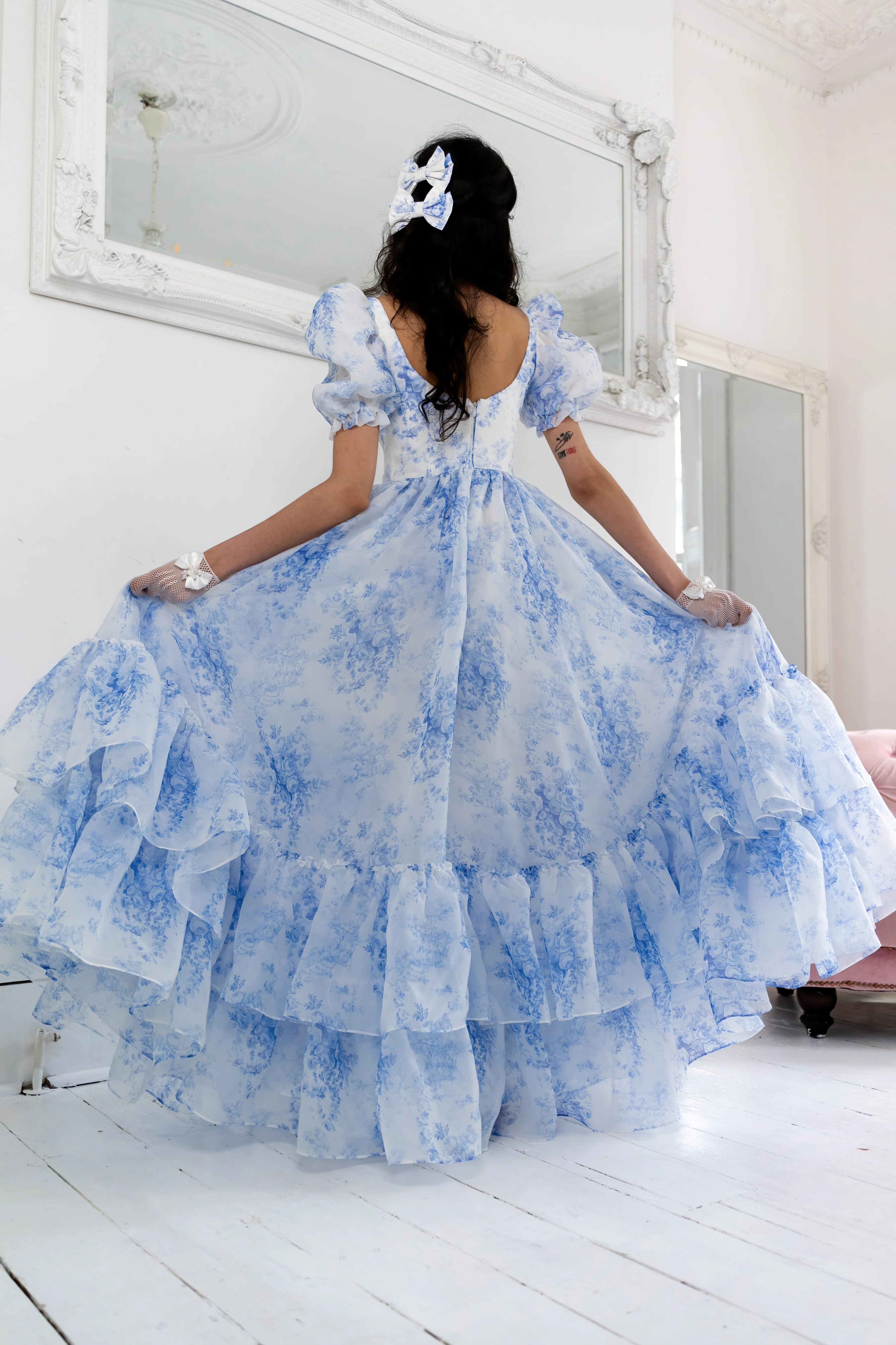 French Porcelain Antoinette Gown - Image 29