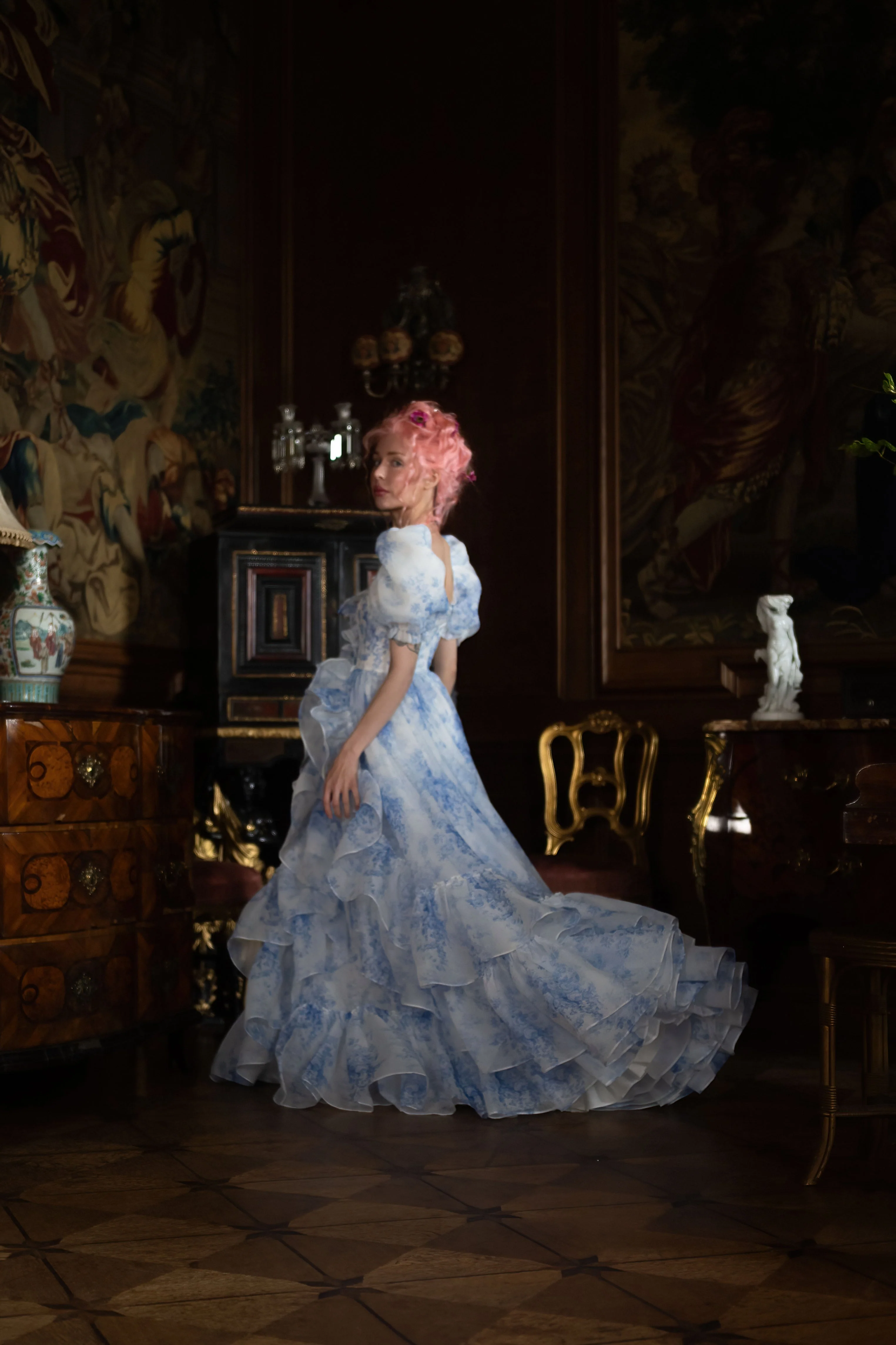 French Porcelain Antoinette Gown - Image 34