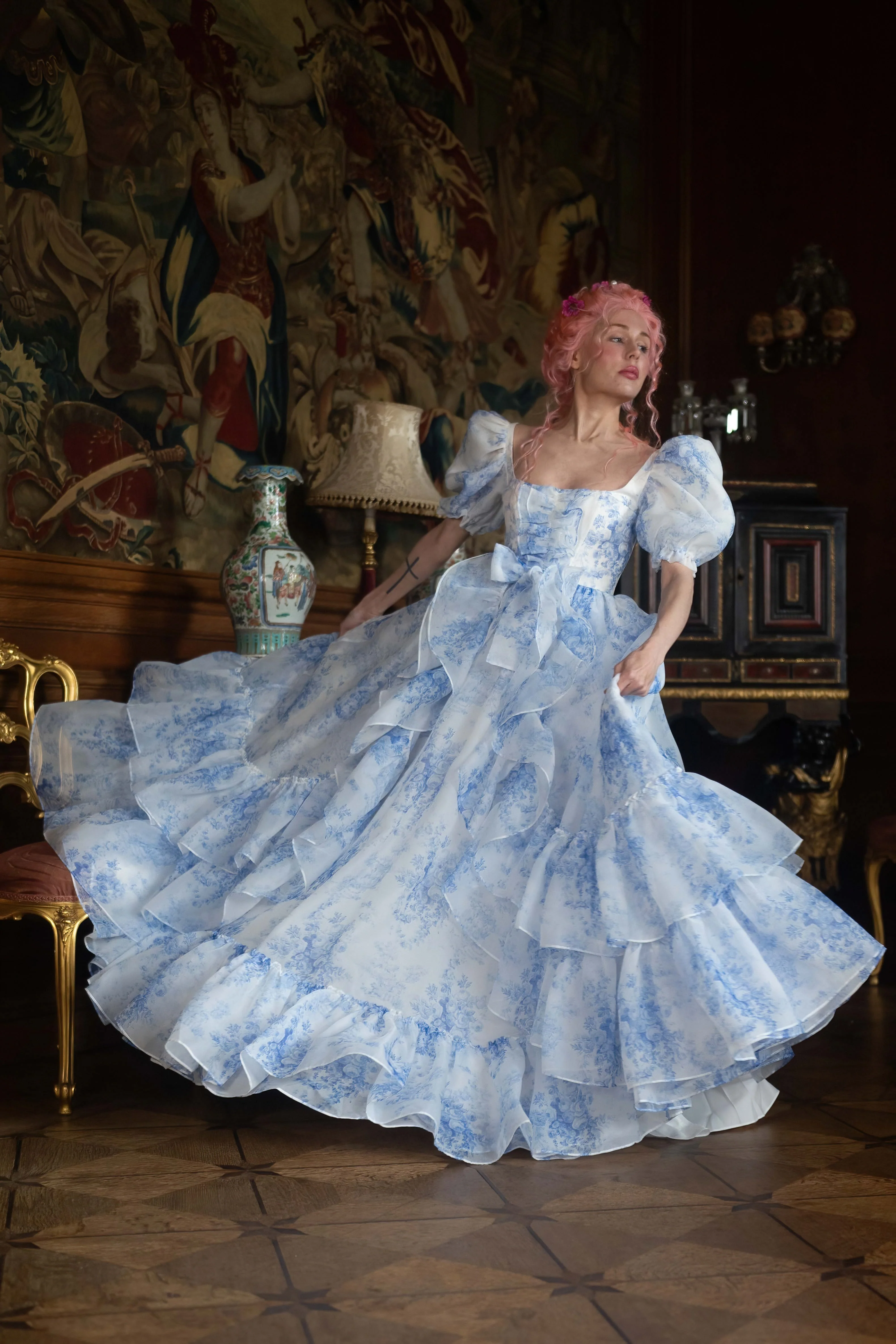 French Porcelain Antoinette Gown - Image 5