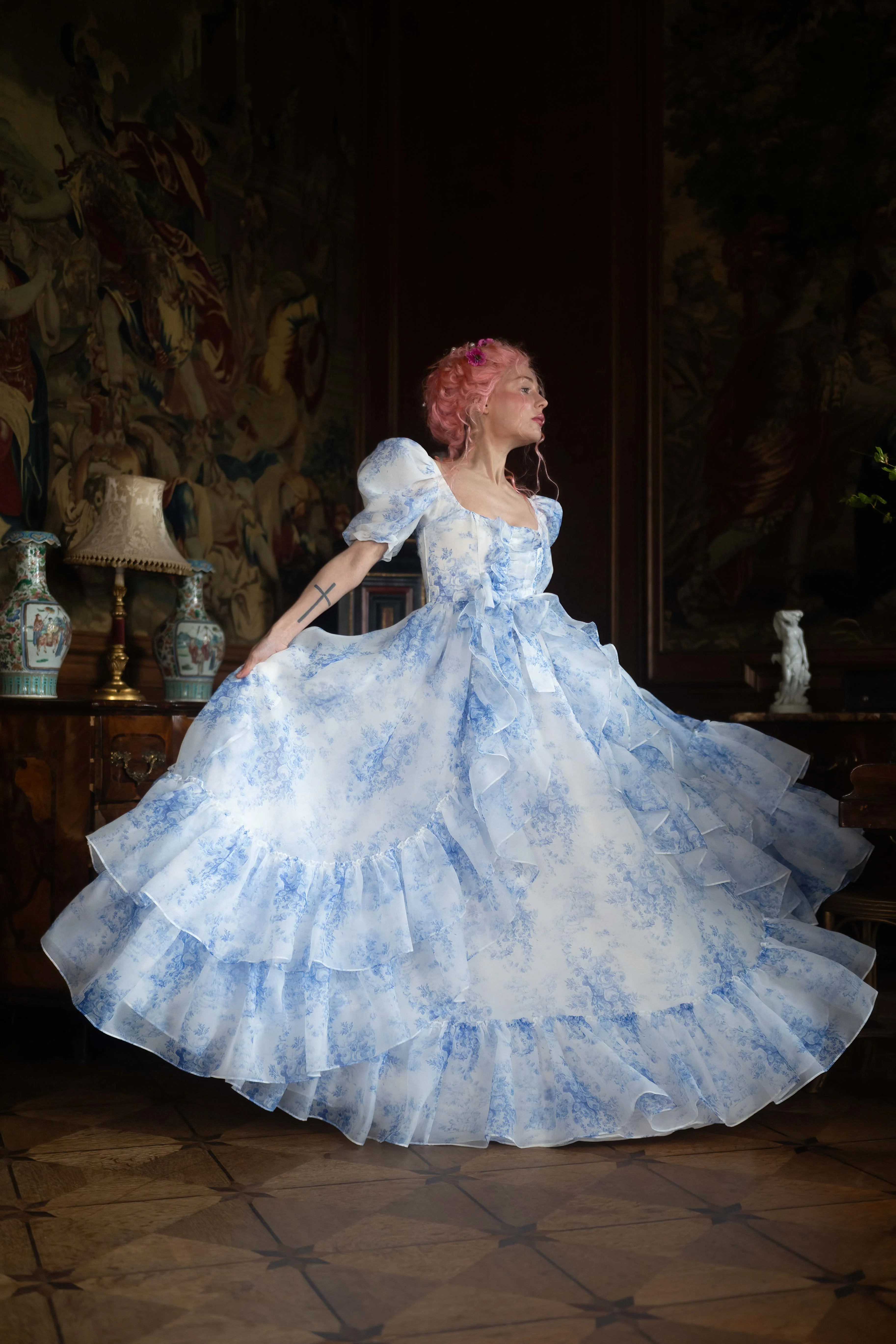 French Porcelain Antoinette Gown - Image 6