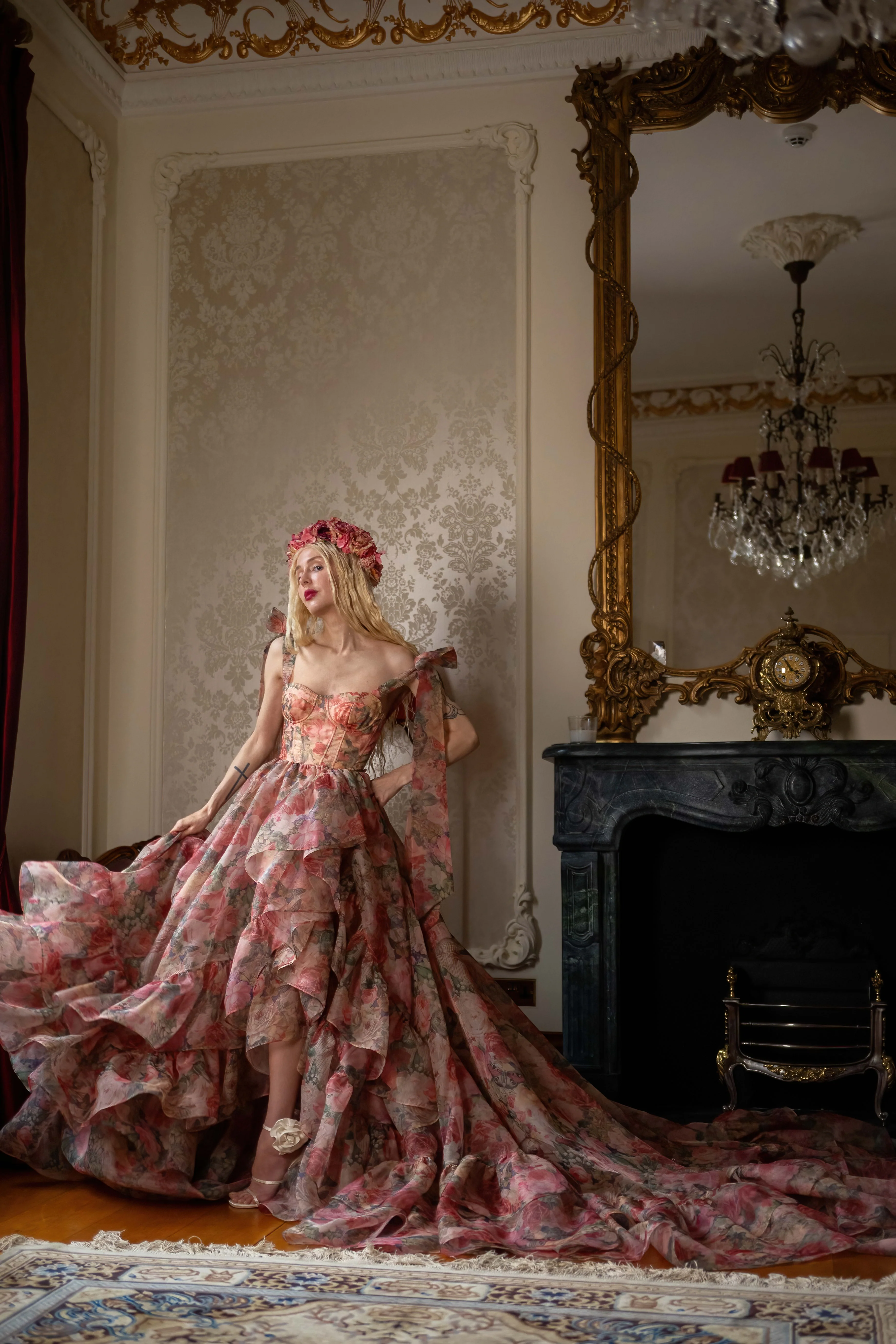 Garden of Eden Empress Train Gown - Image 12