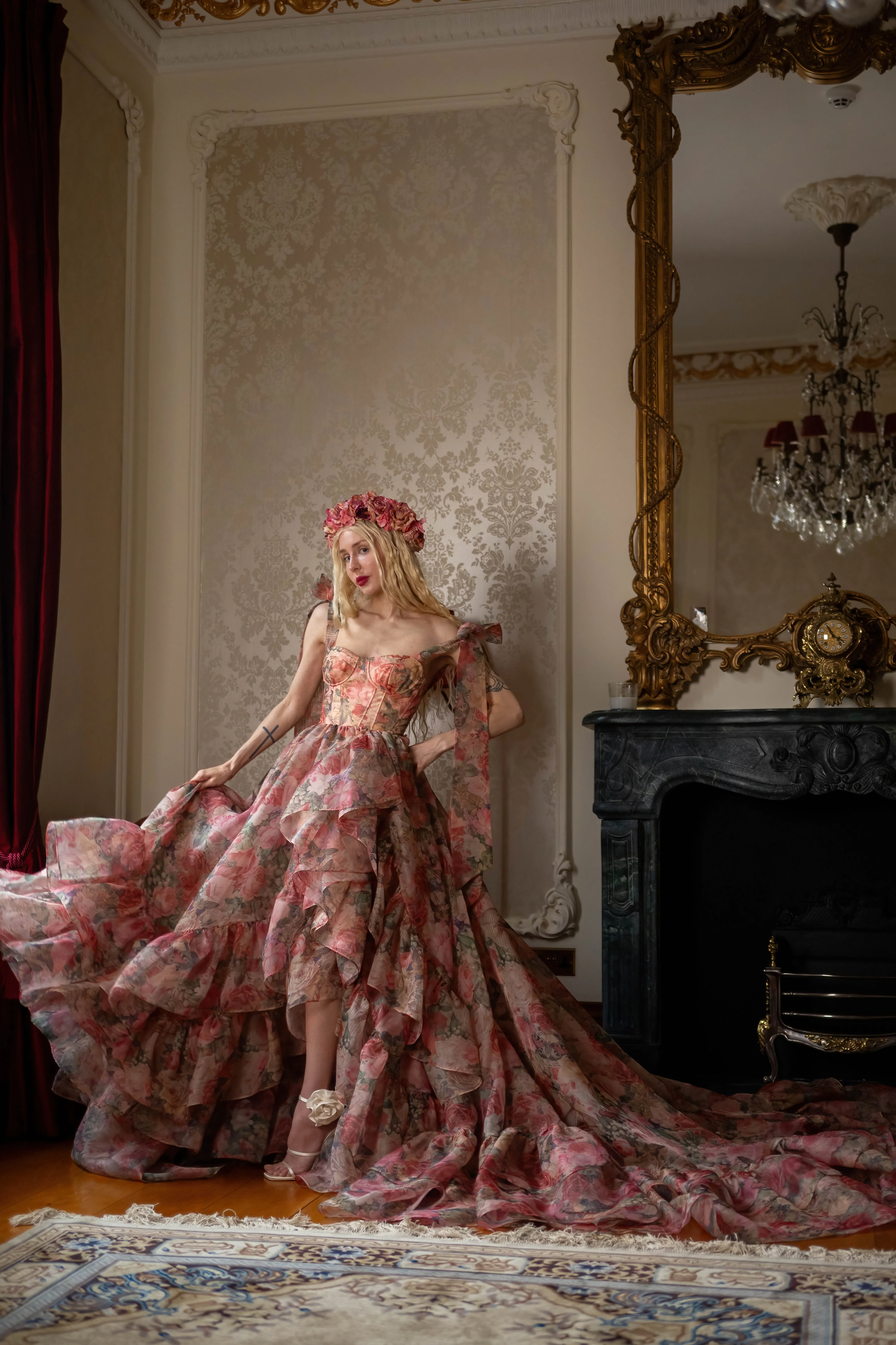 Garden of Eden Empress Train Gown - Image 2