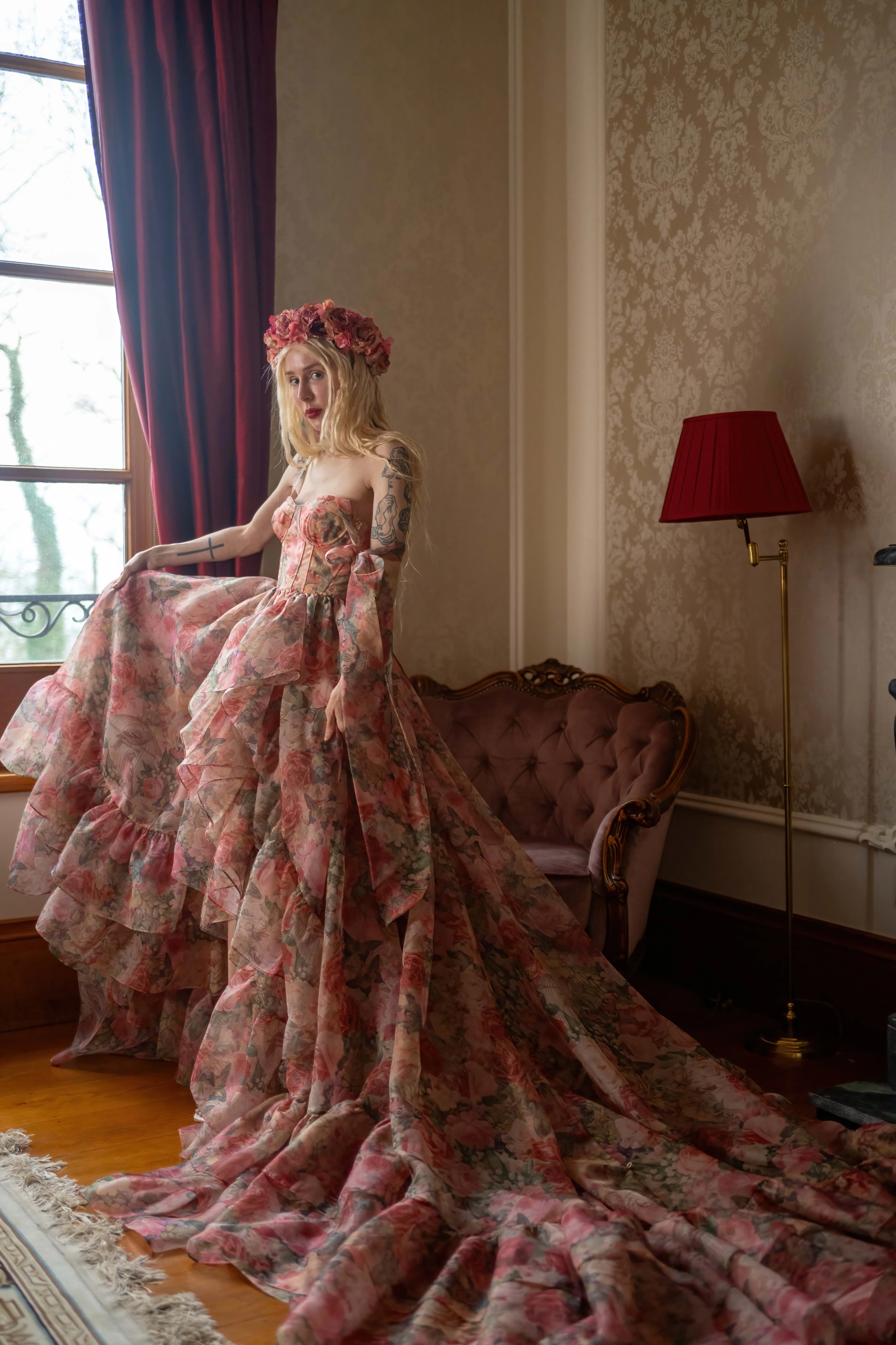 Garden of Eden Empress Train Gown - Image 7