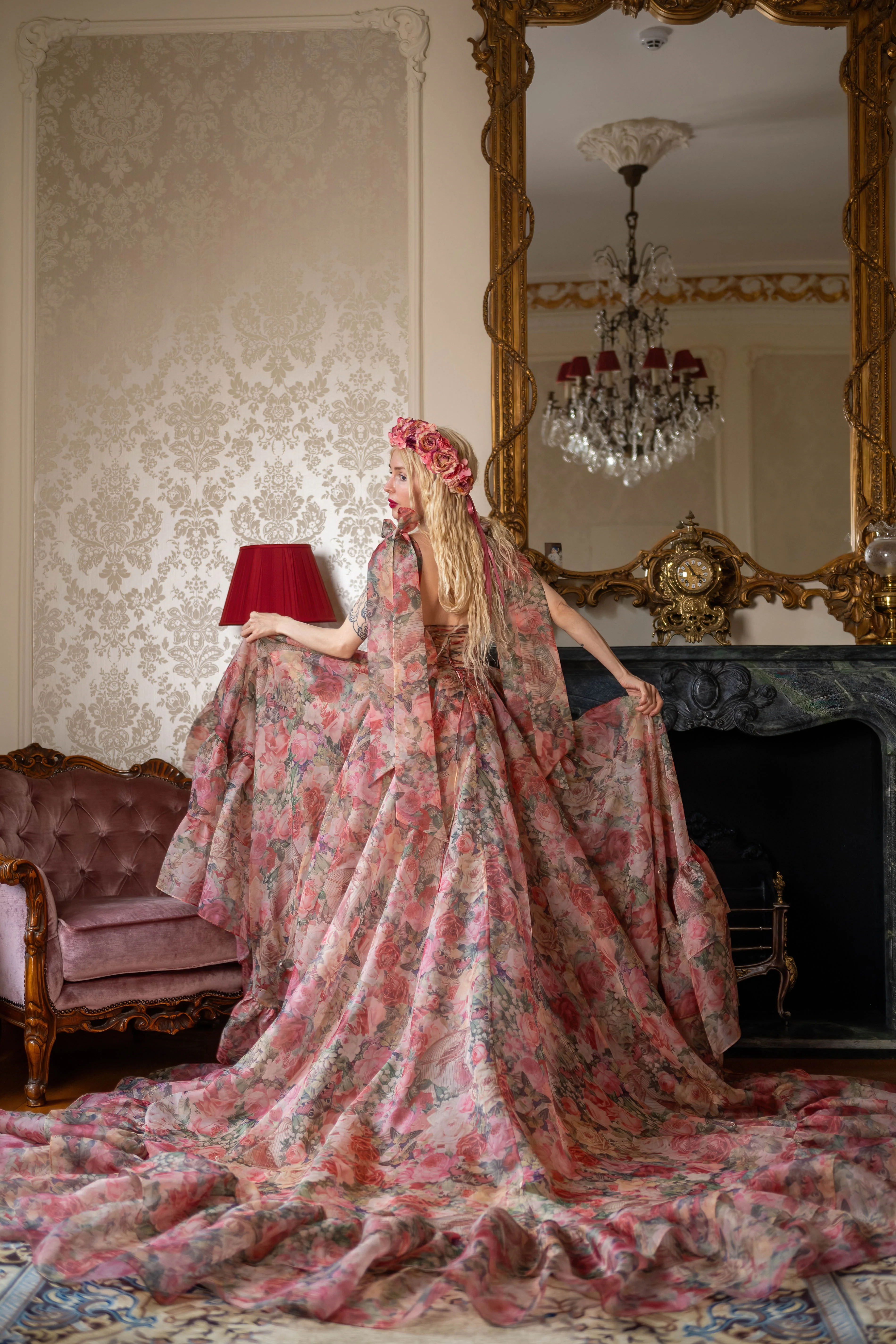 Garden of Eden Empress Train Gown - Image 9