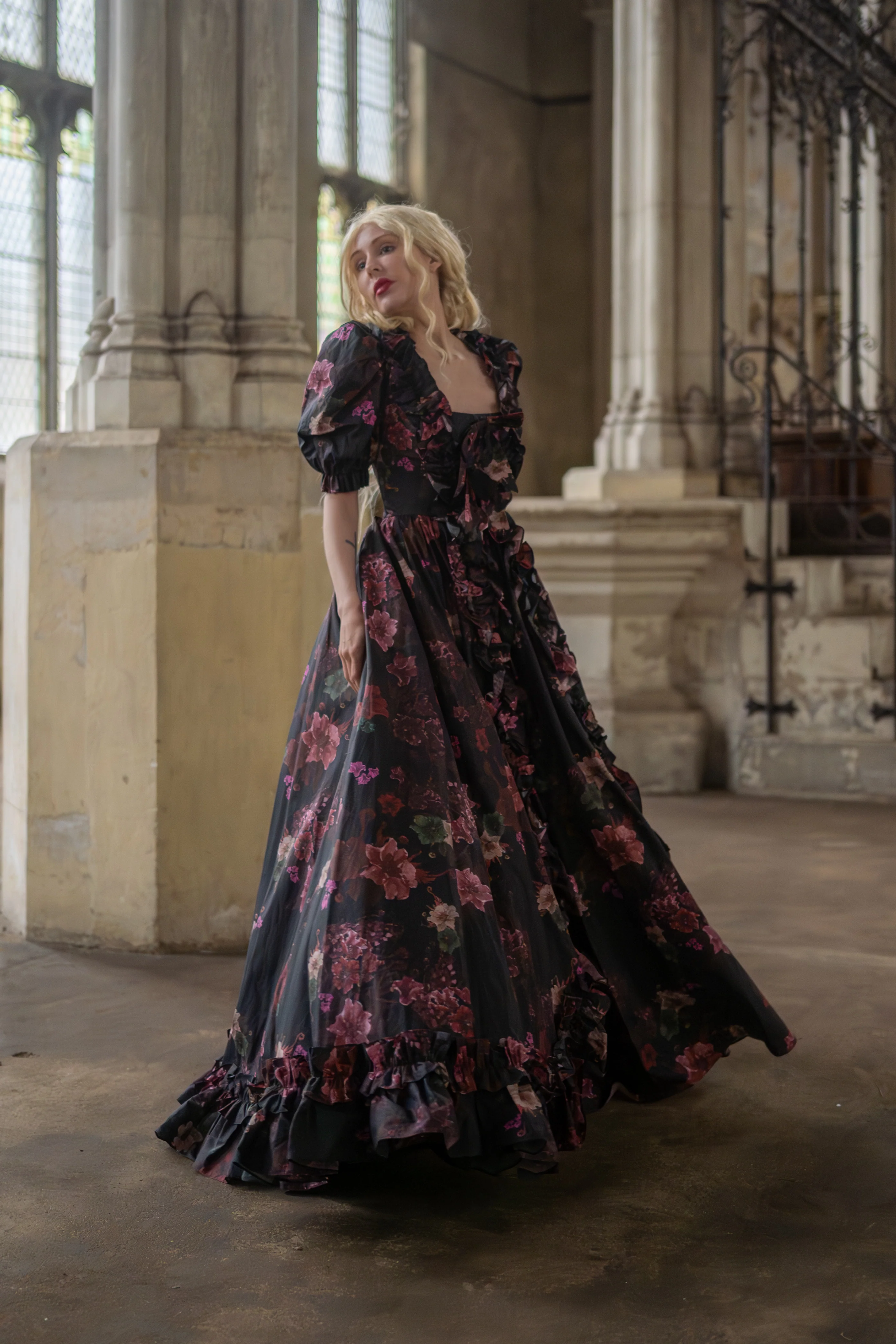 Ghostly Blooms Duchess Gown - Image 12