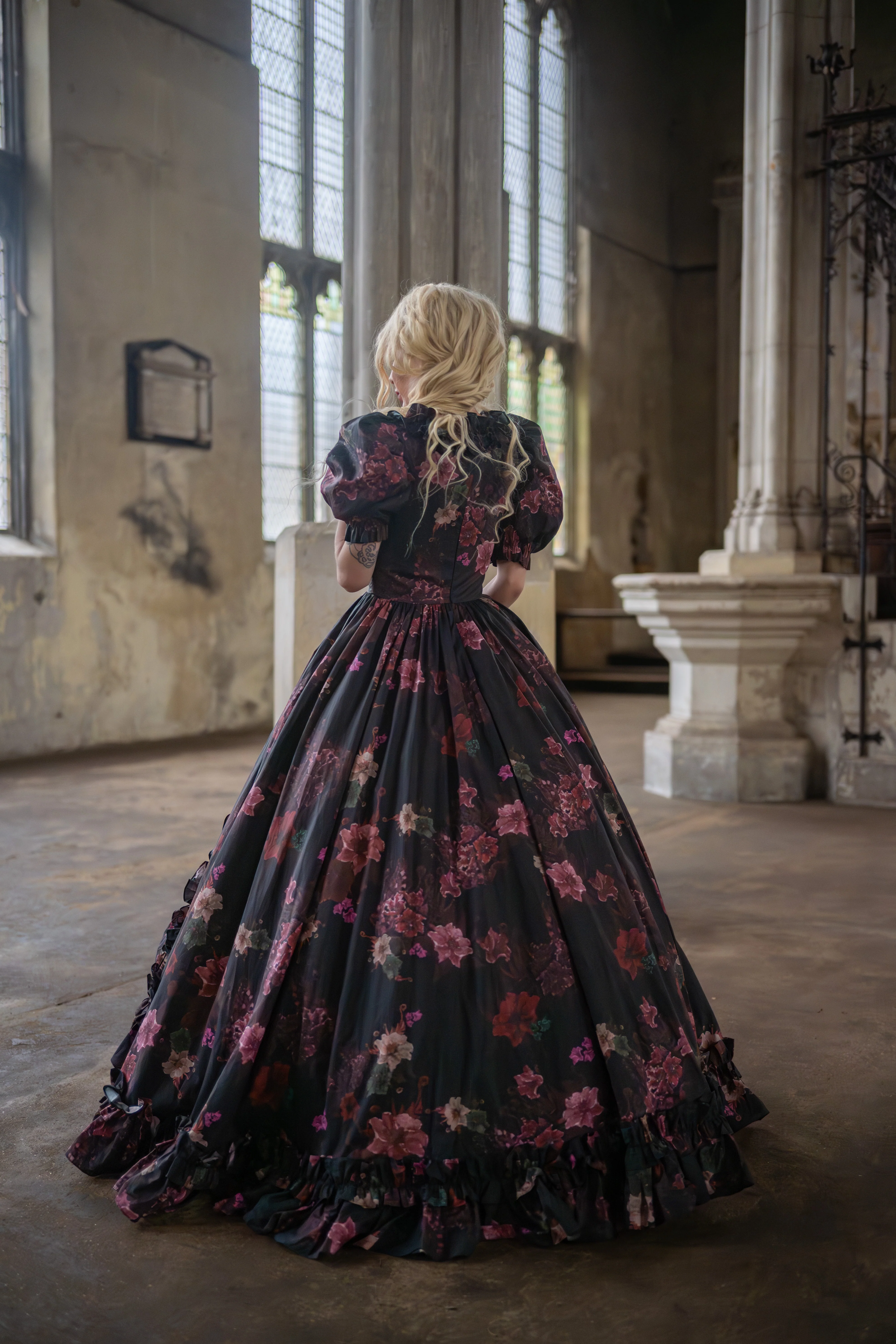 Ghostly Blooms Duchess Gown - Image 13