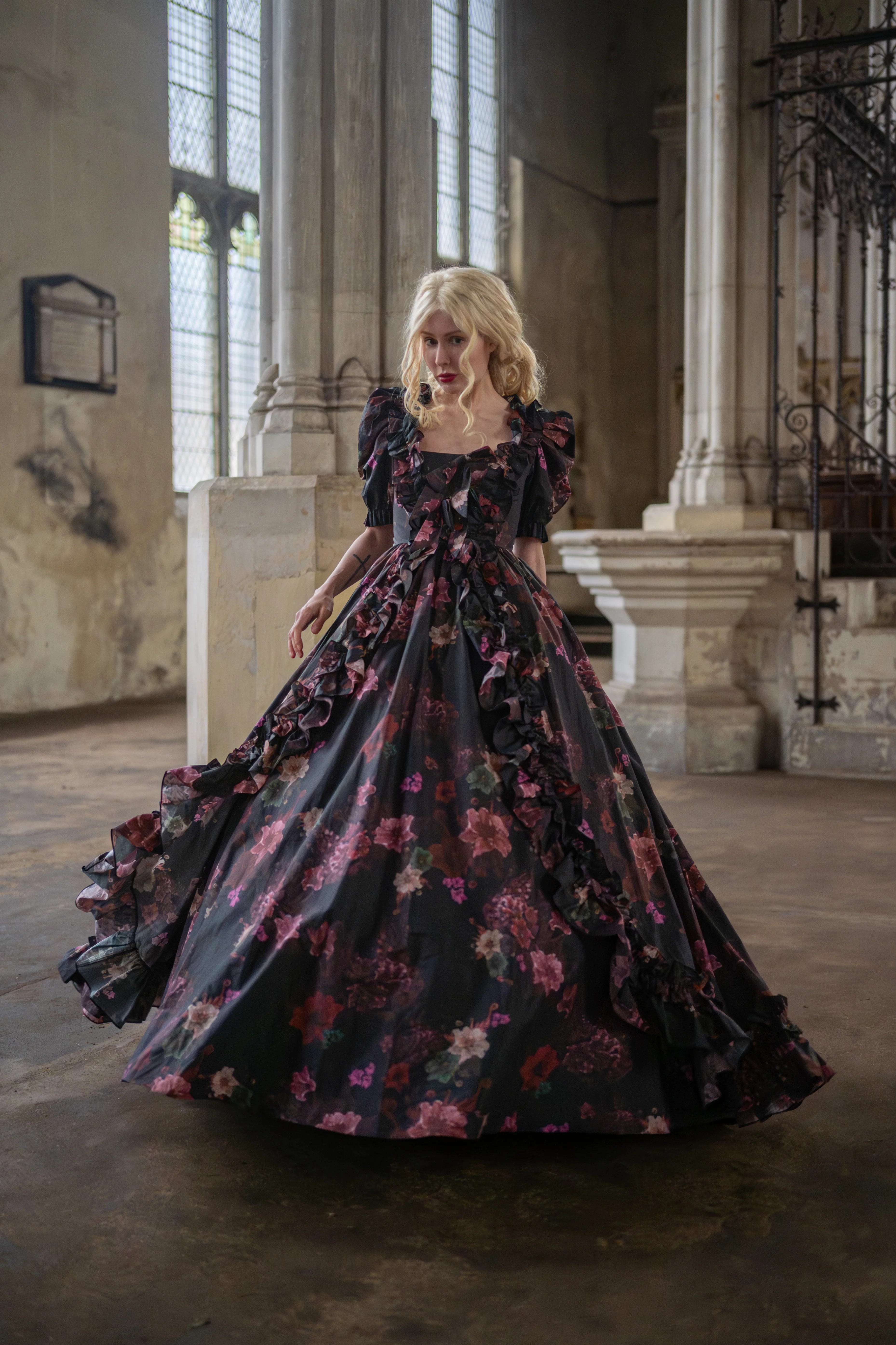 Ghostly Blooms Duchess Gown - Image 14