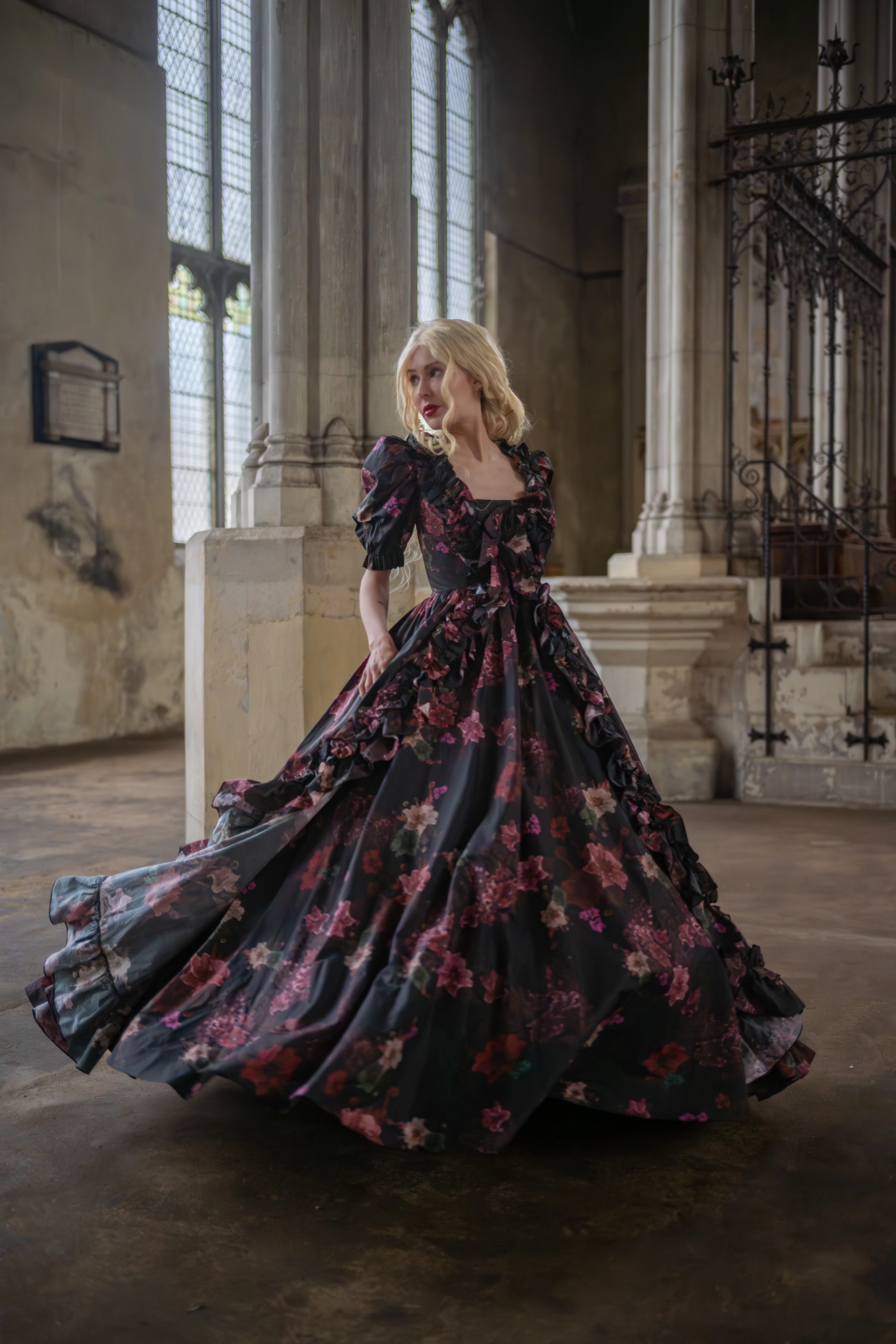 Ghostly Blooms Duchess Gown - Image 15