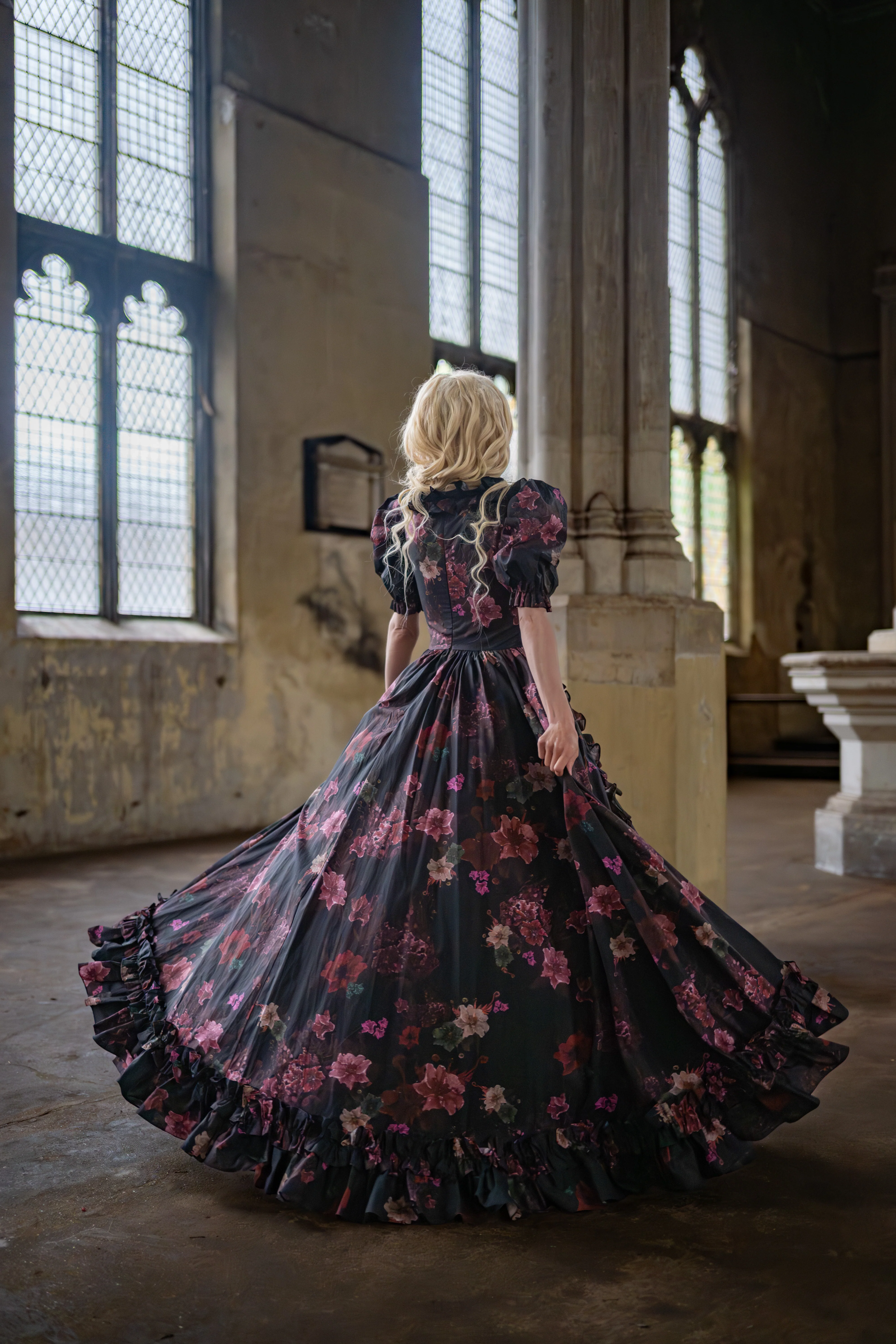 Ghostly Blooms Duchess Gown - Image 5
